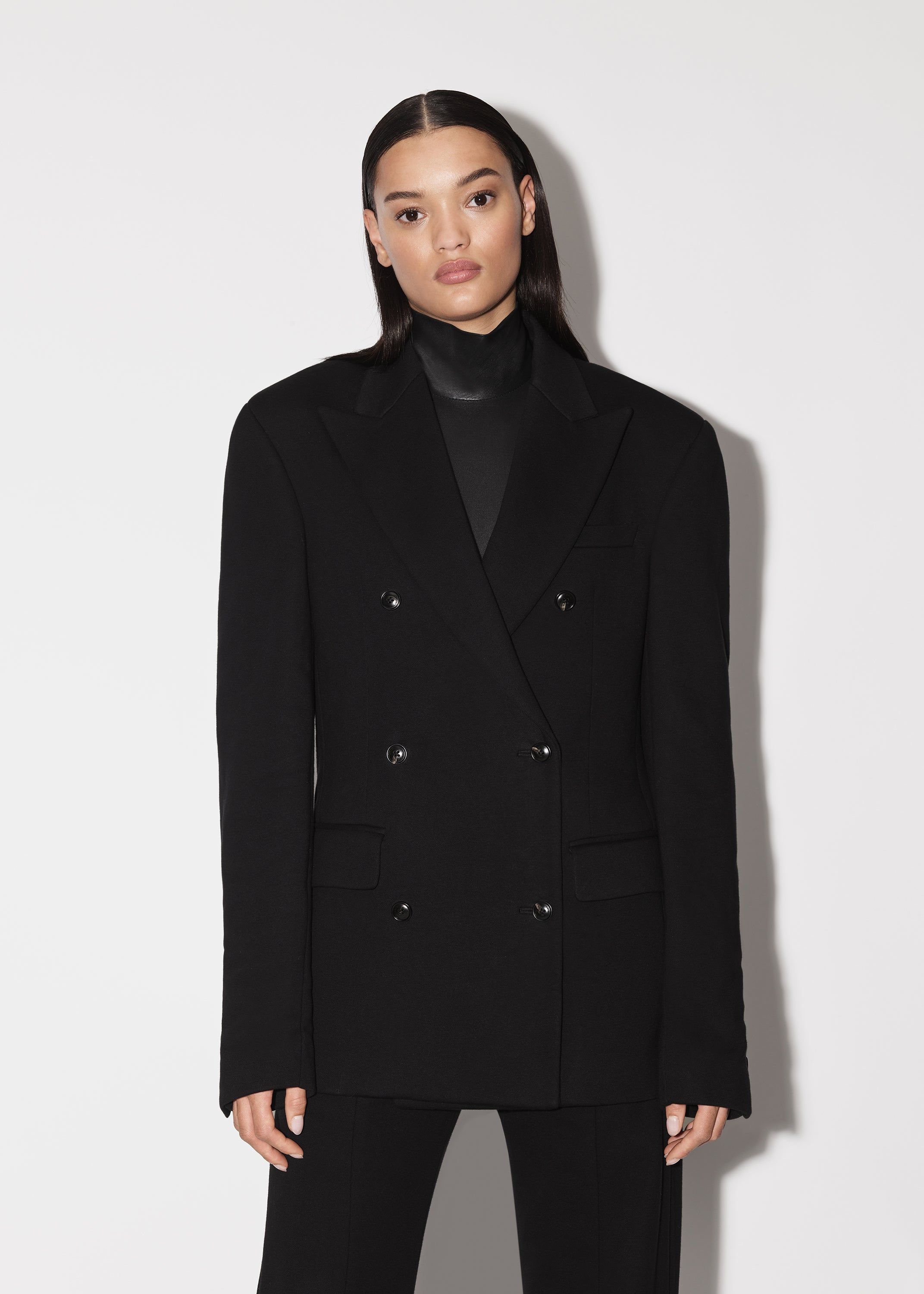 WOMEN - DOUBLE BREASTED BLAZER - BLACK sold by AMIRI product image thumbnail 3