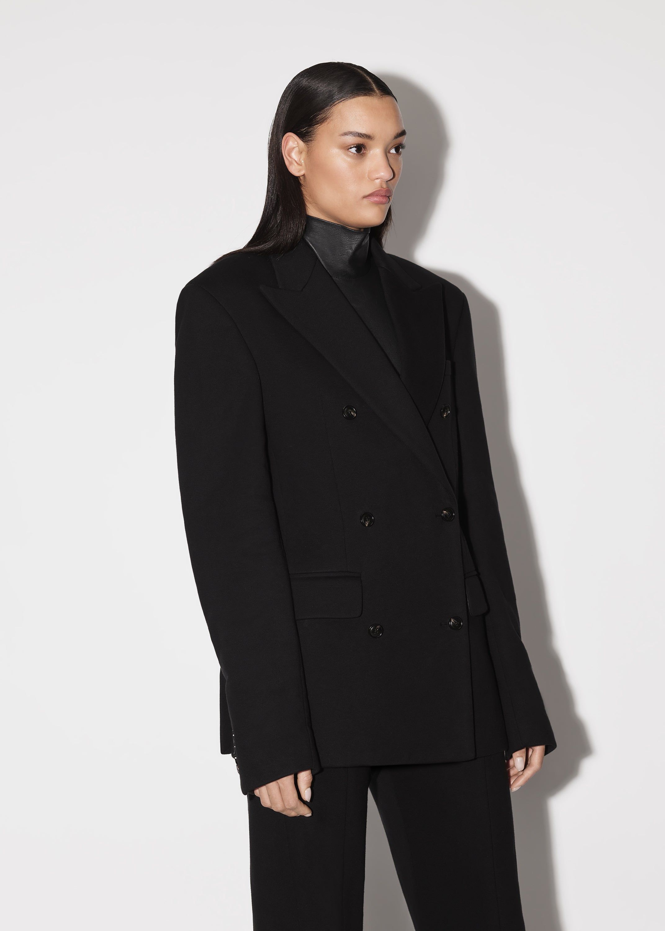 WOMEN - DOUBLE BREASTED BLAZER - BLACK sold by AMIRI product image thumbnail 4