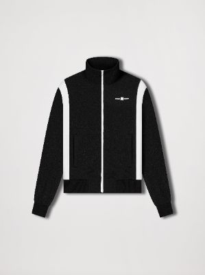 PIQUE TRACK JACKET - BLACK | Parallel