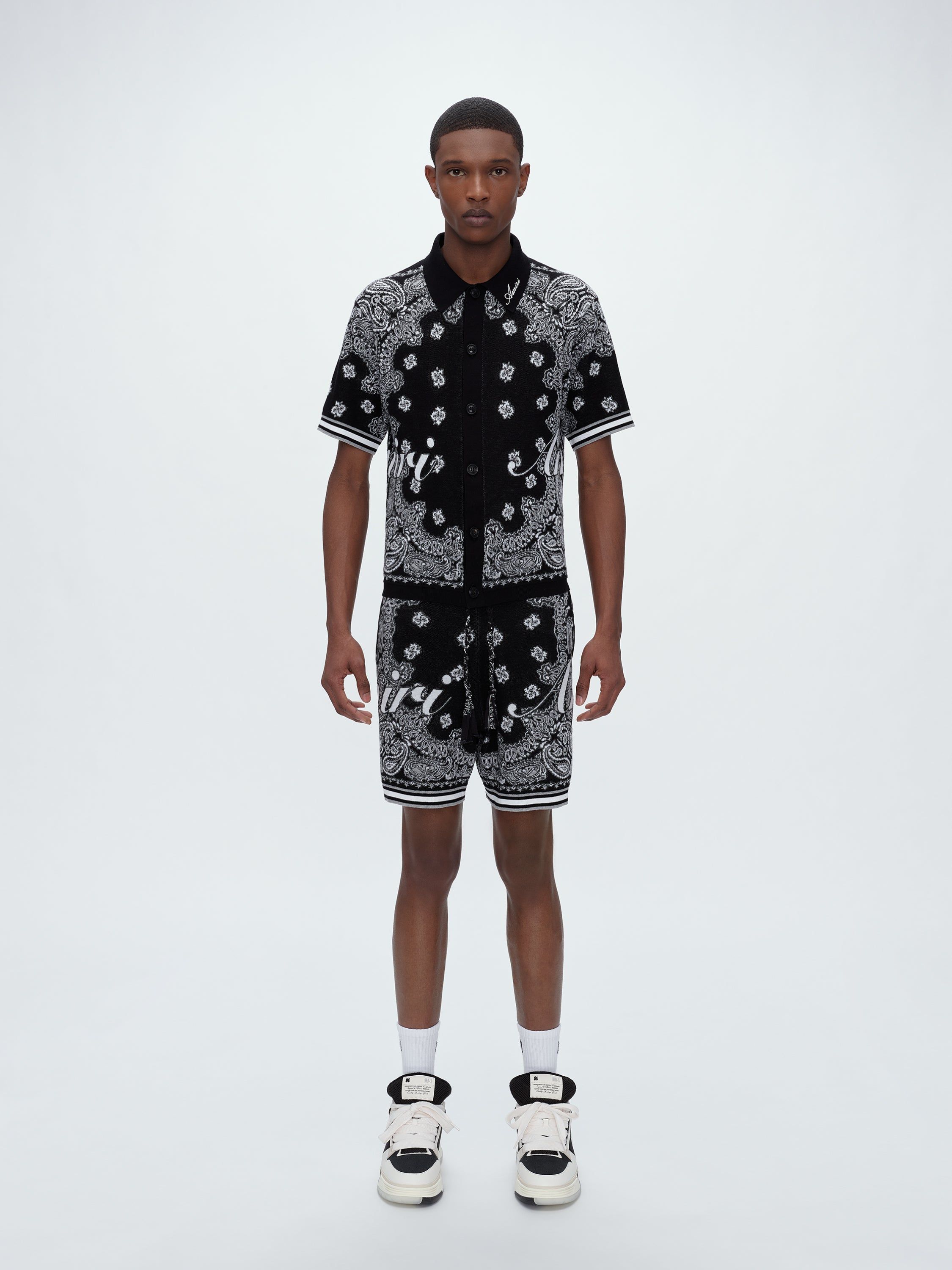COTTON BANDANA SHORT - BLACK sold by AMIRI product image thumbnail 2