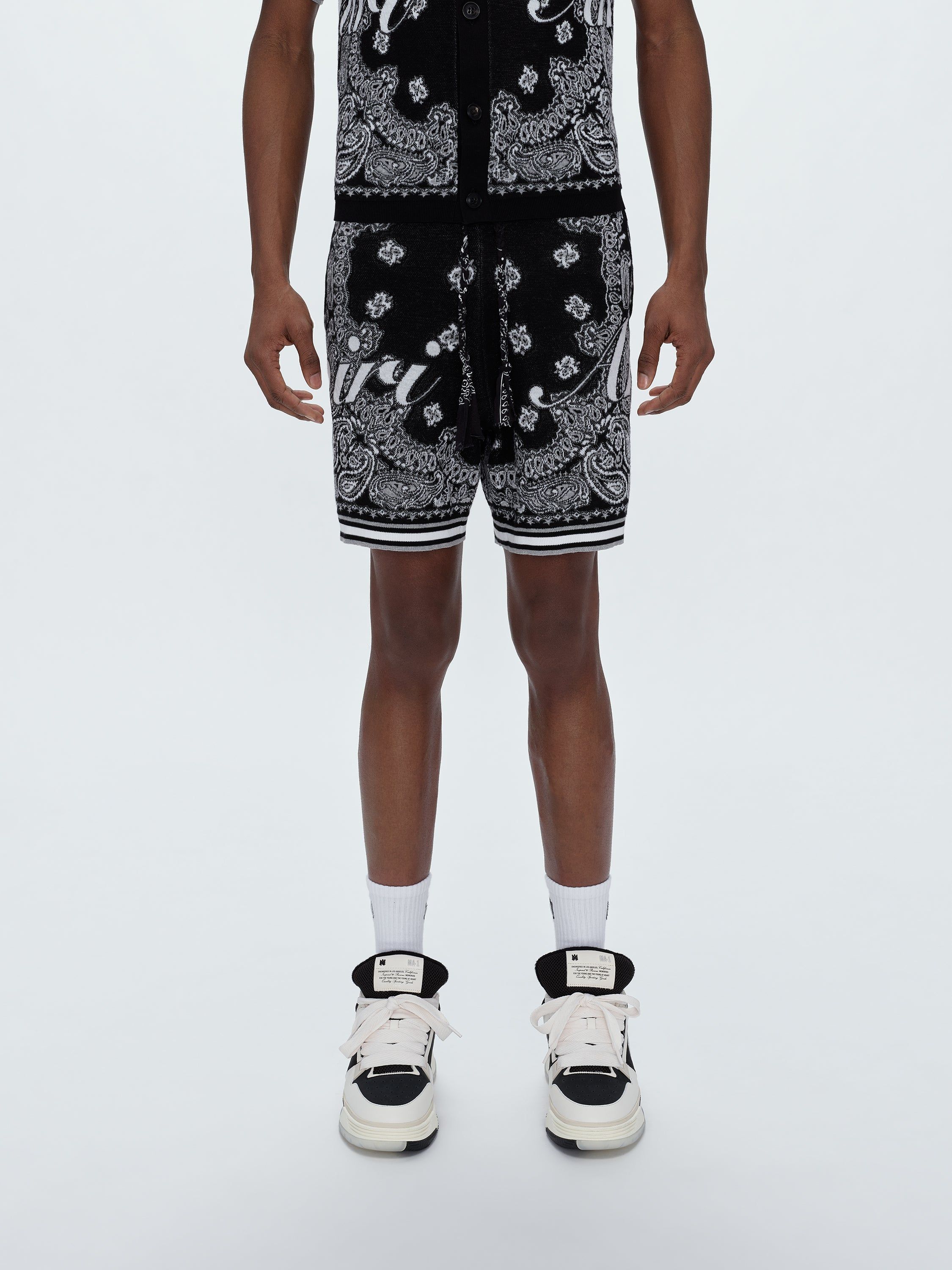 COTTON BANDANA SHORT - BLACK sold by AMIRI product image thumbnail 3