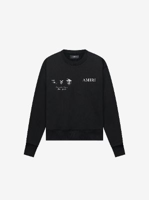 MEDICAL HEMP CREW - BLACK made by AMIRI