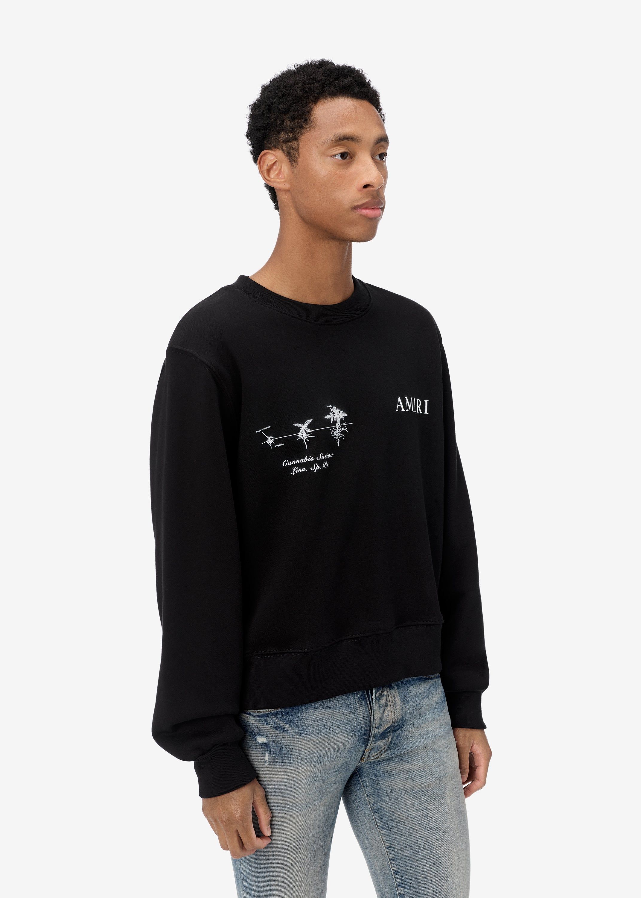 MEDICAL HEMP CREW - BLACK sold by AMIRI product image thumbnail 3