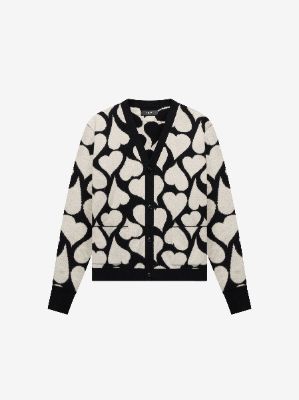 トップス WES LANG REPEAT SKULL CARDIGAN / BLACK Wes Lang Repeat Skull Cardigan Black | The Webster