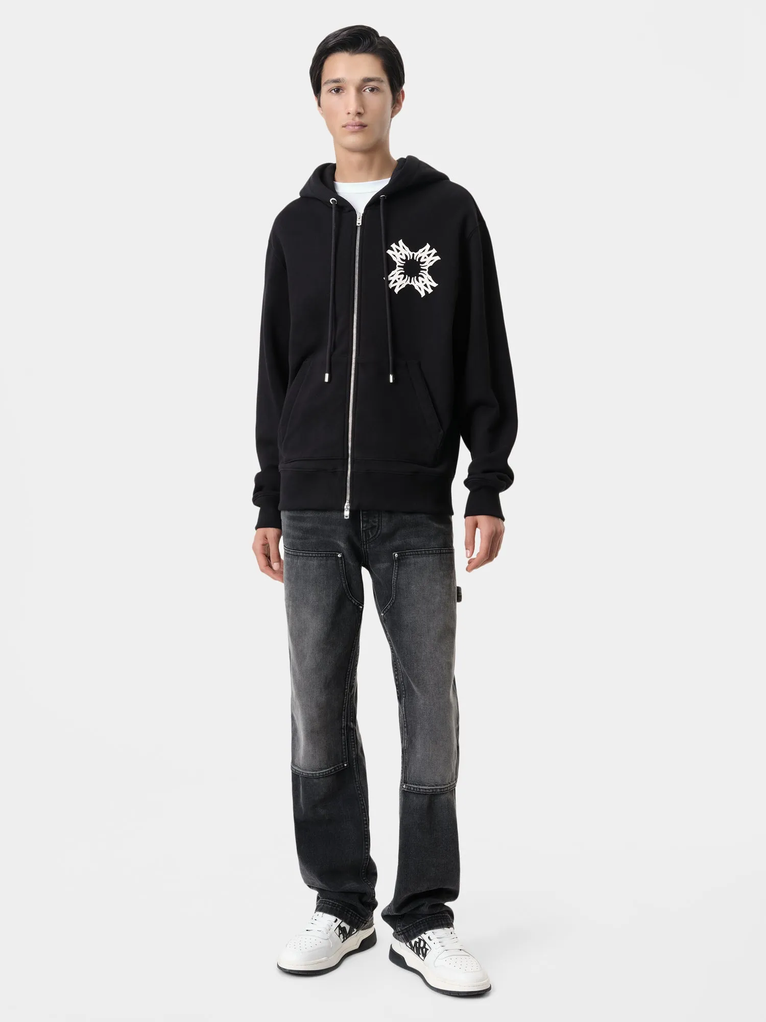 MA QUAD ZIP UP HOODIE - Black sold by AMIRI