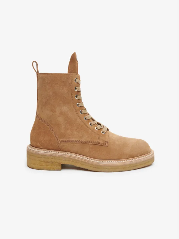 COMBAT CREPE SOLE BOOT - BROWN / NATURAL made by AMIRI