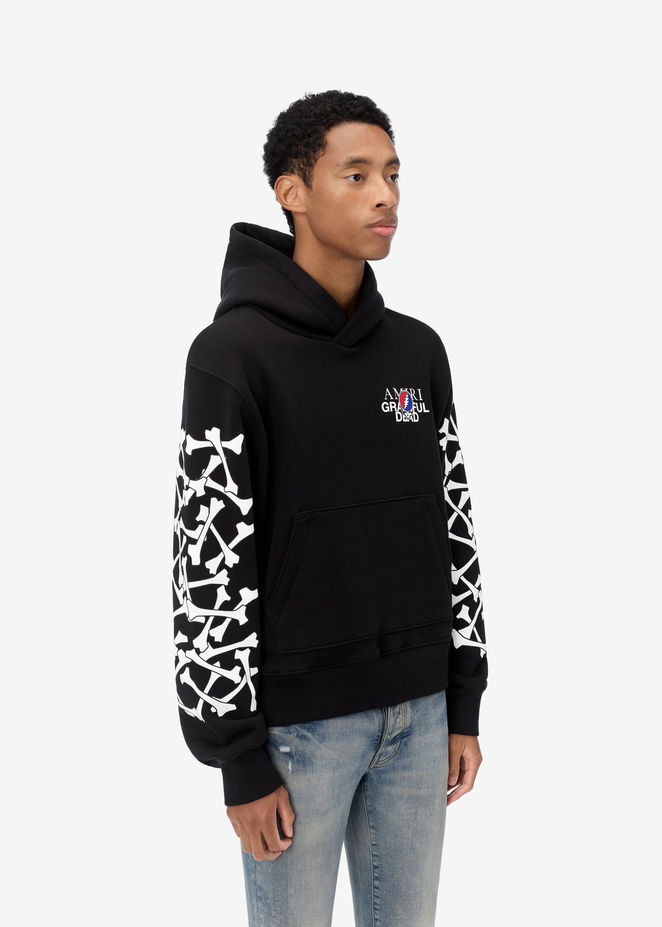 GRATEFUL DEAD BONES HOODIE - BLACK sold by AMIRI product image thumbnail 3