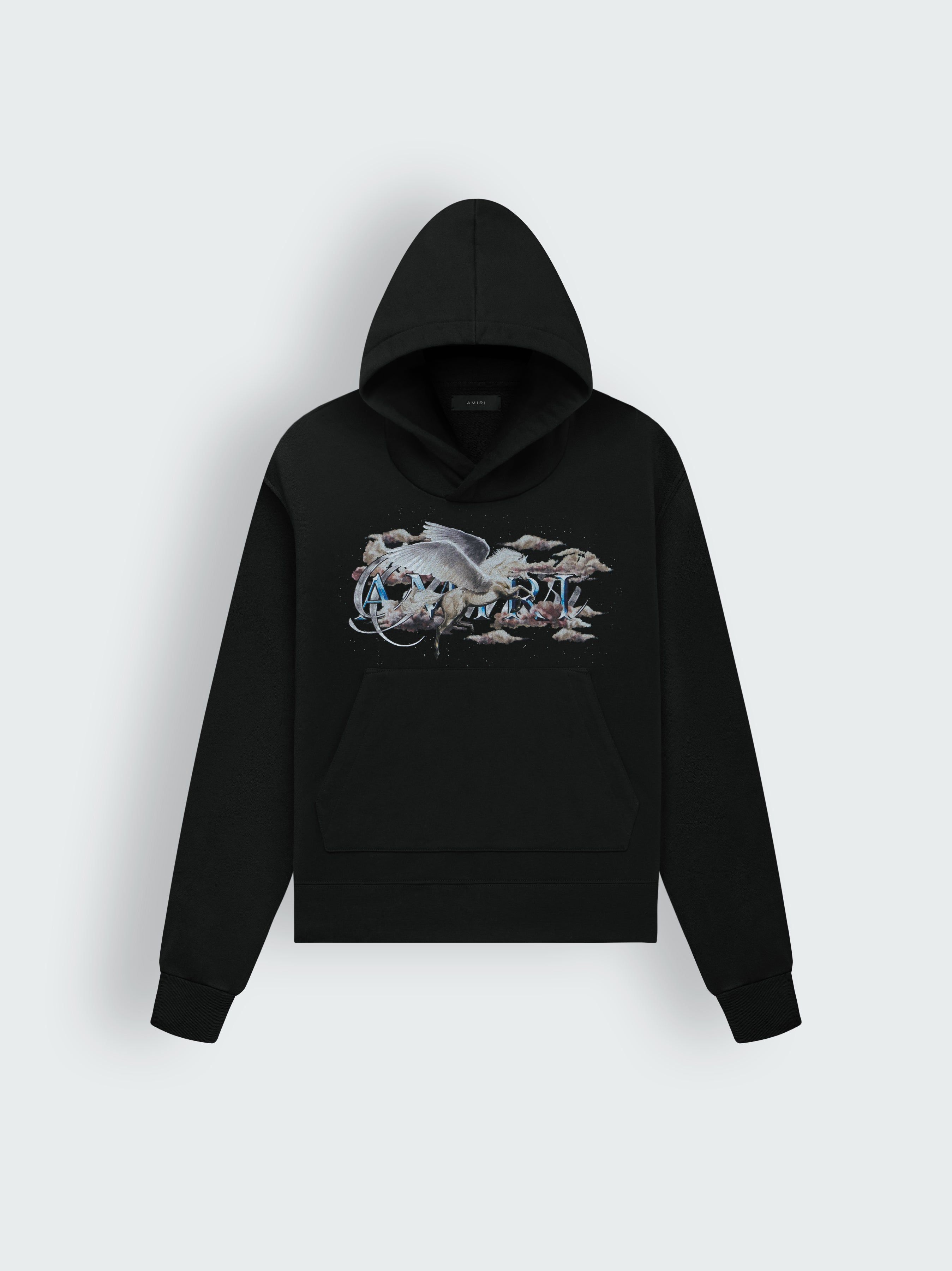 PEGASUS SCRIPT HOODIE - BLACK sold by AMIRI