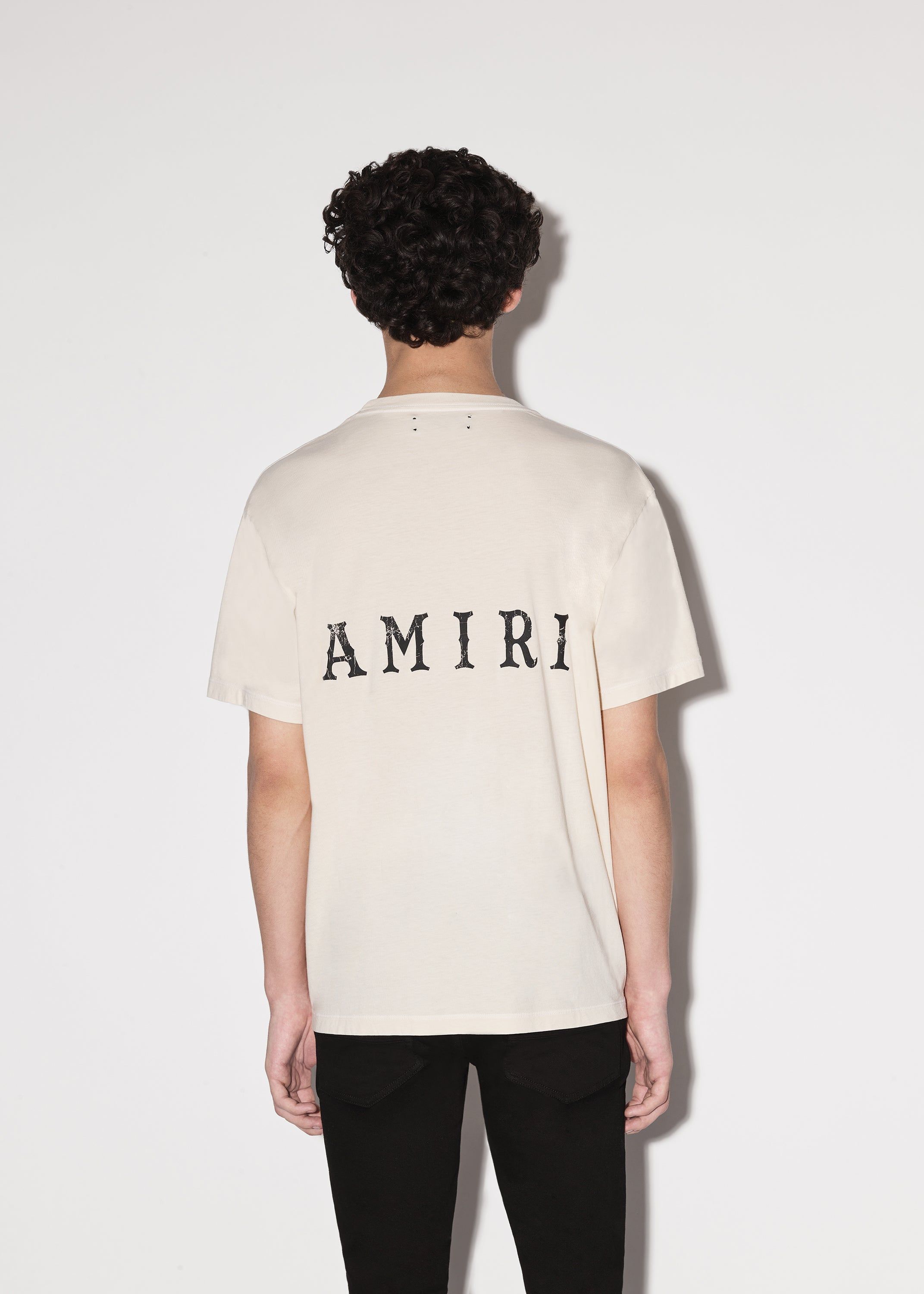 ZIG-ZAG CRACKLE TEE - ALABASTER sold by AMIRI product image thumbnail 4