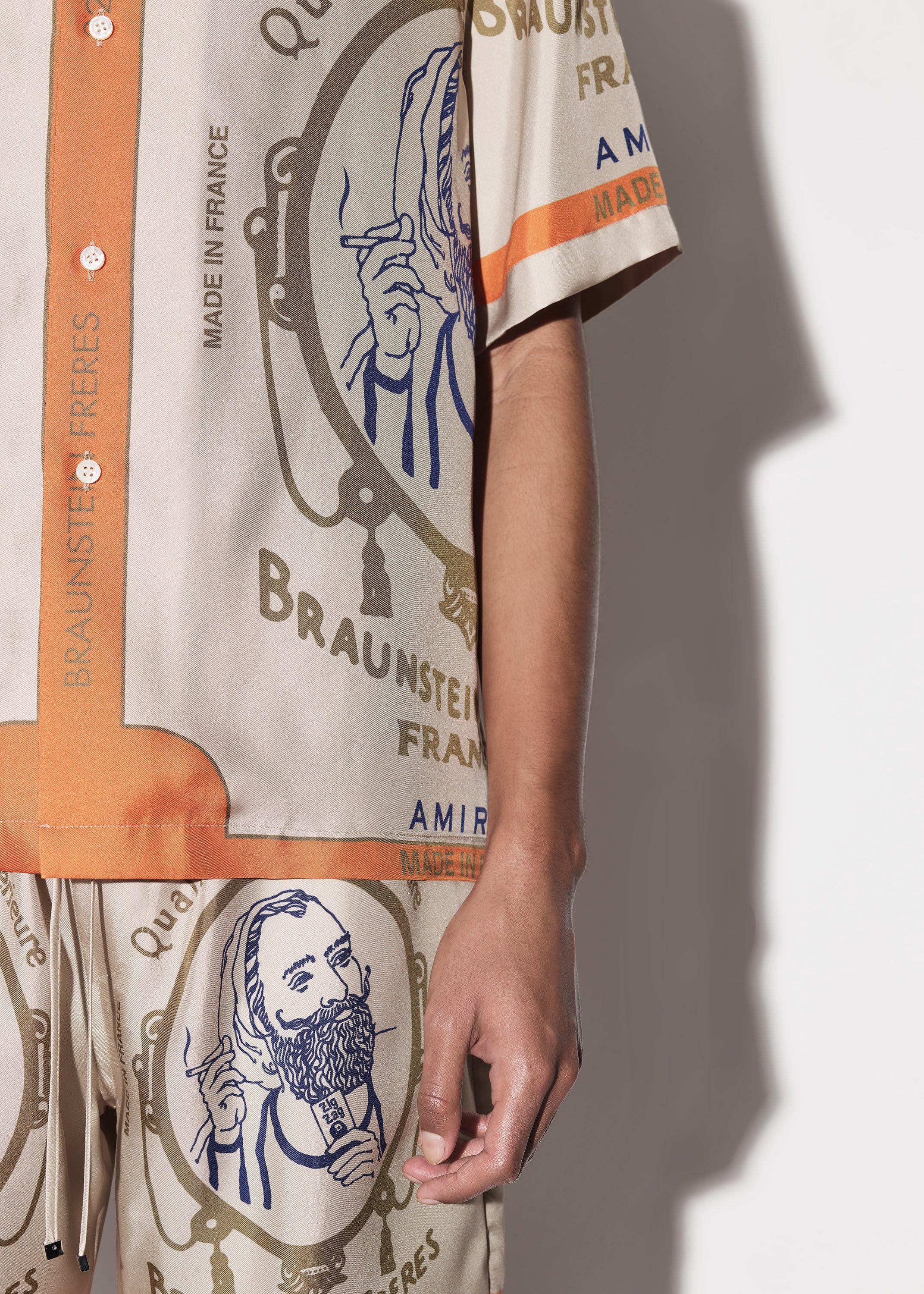 ZIG-ZAG SILK SHIRT - ALABASTER sold by AMIRI product image thumbnail 7