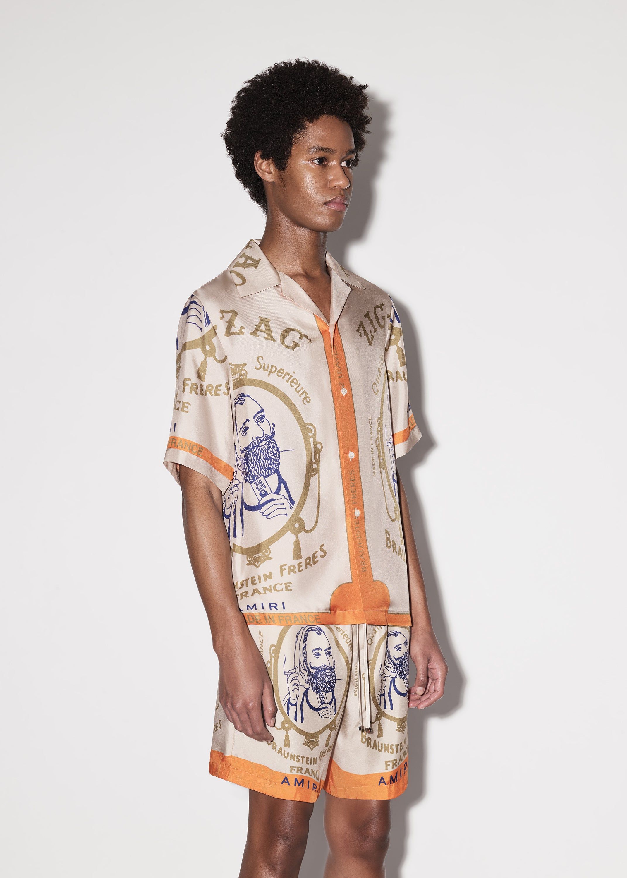 ZIG-ZAG SILK SHIRT - ALABASTER sold by AMIRI product image thumbnail 4