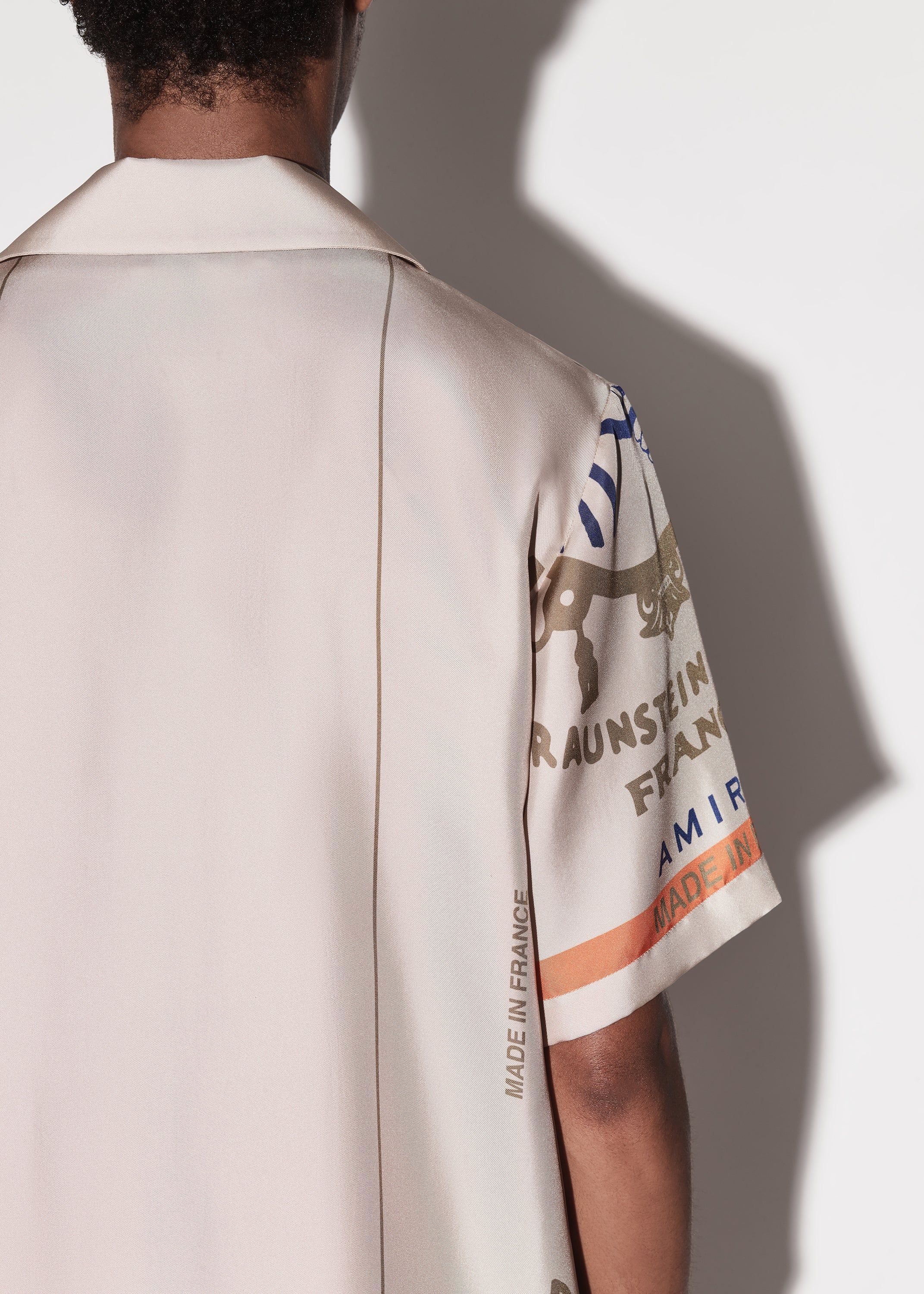 ZIG-ZAG SILK SHIRT - ALABASTER sold by AMIRI product image thumbnail 8