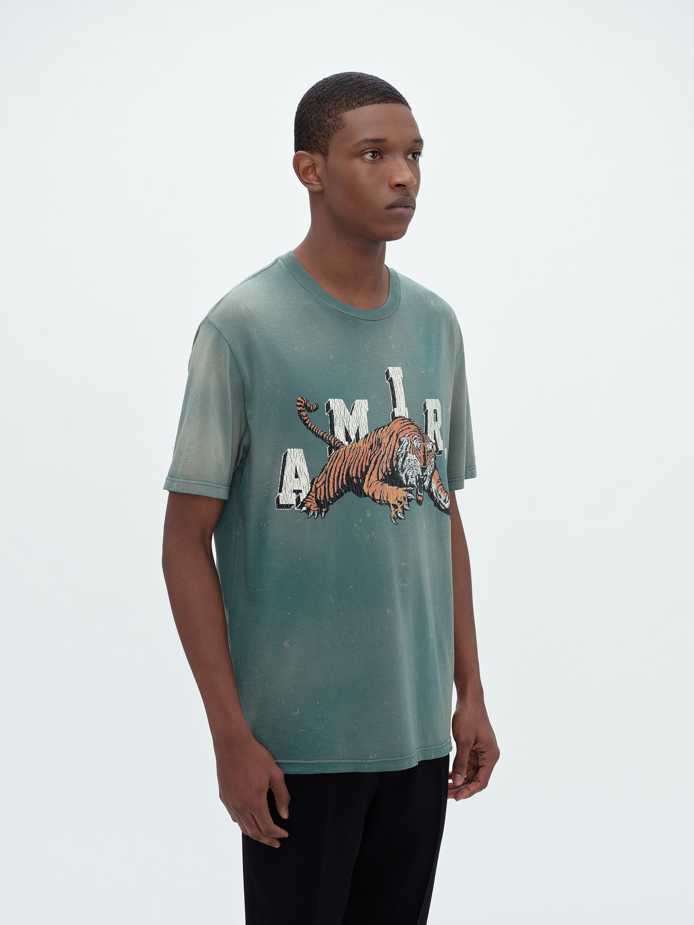 VINTAGE TIGER TEE - GREEN sold by AMIRI product image thumbnail 3