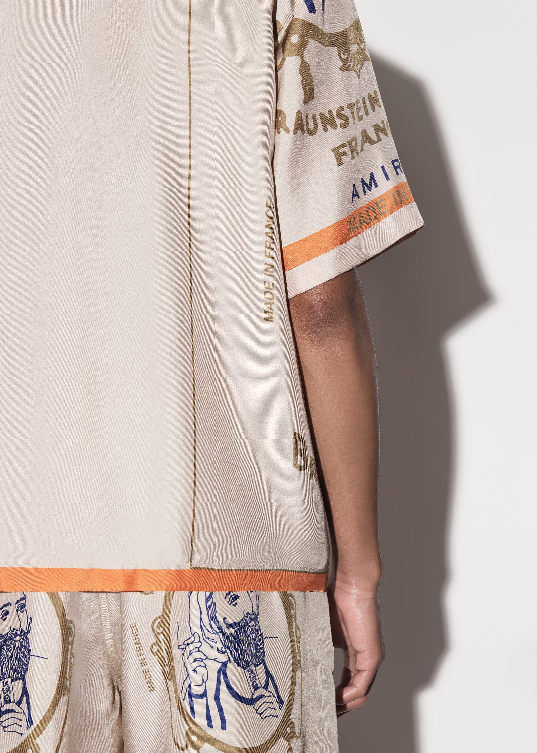 ZIG-ZAG SILK SHIRT - ALABASTER sold by AMIRI product image thumbnail 9