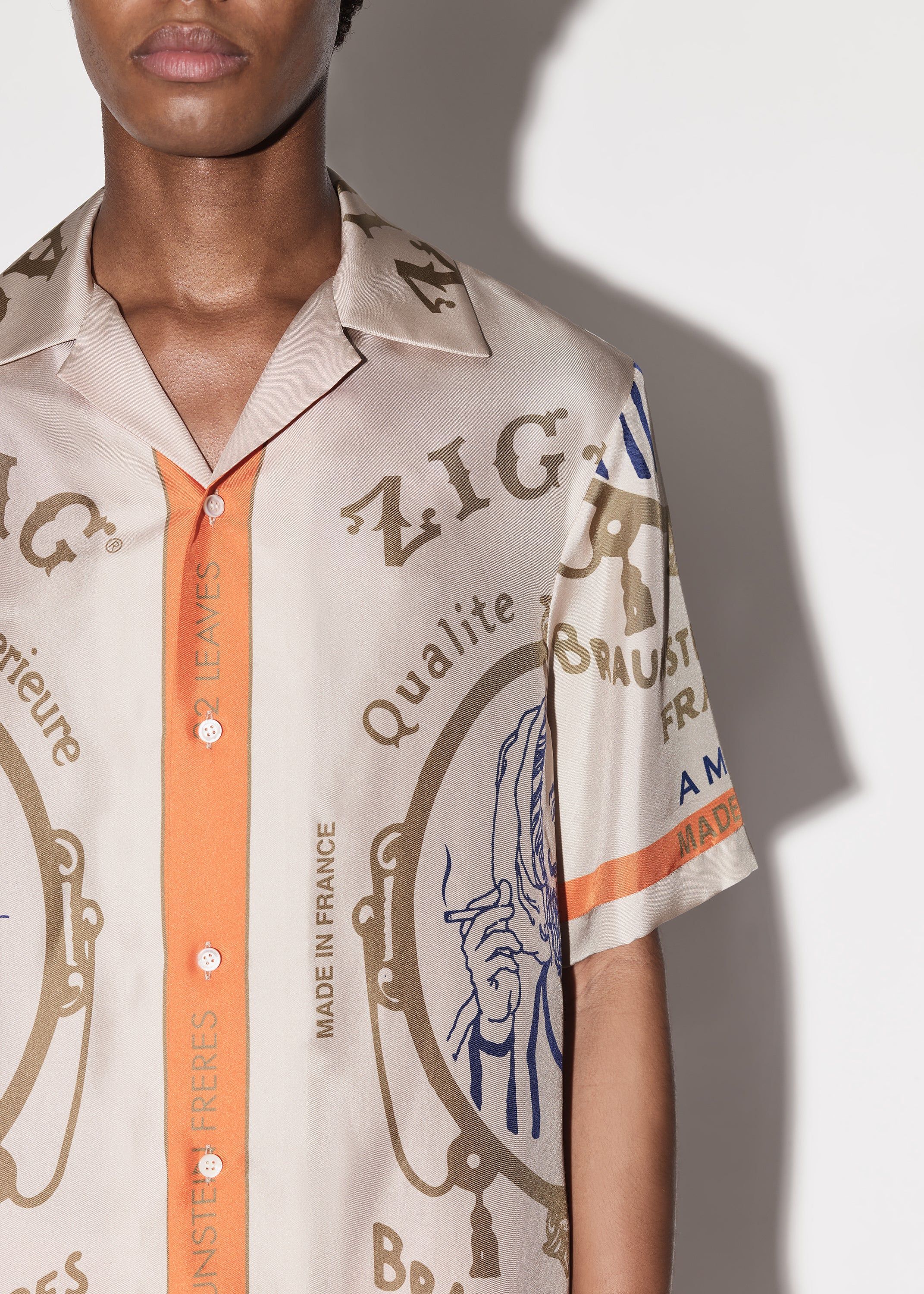 ZIG-ZAG SILK SHIRT - ALABASTER sold by AMIRI product image thumbnail 6