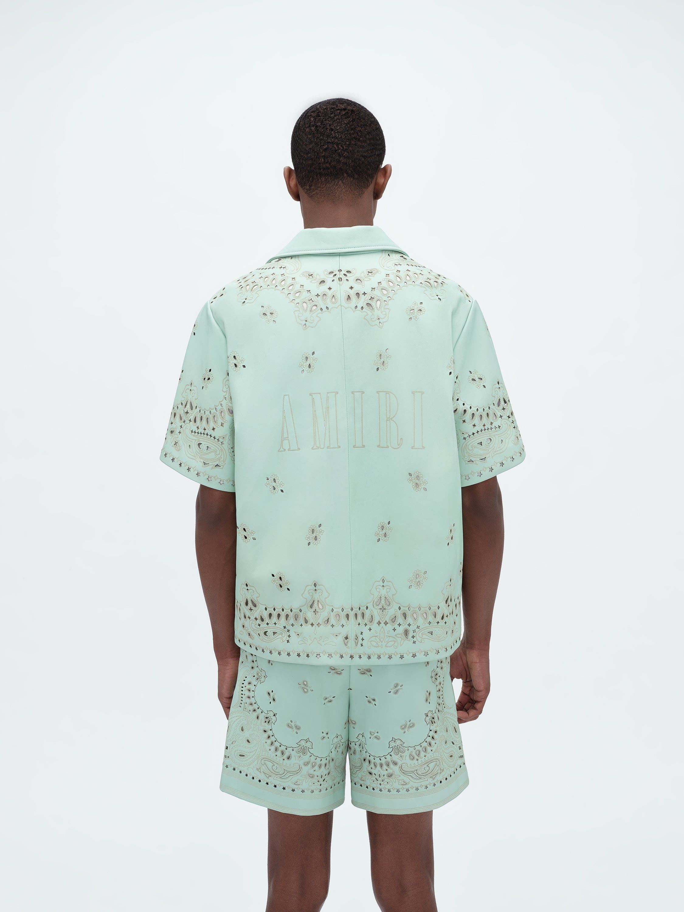 LEATHER BANDANA SHIRT - MINT sold by AMIRI product image thumbnail 4