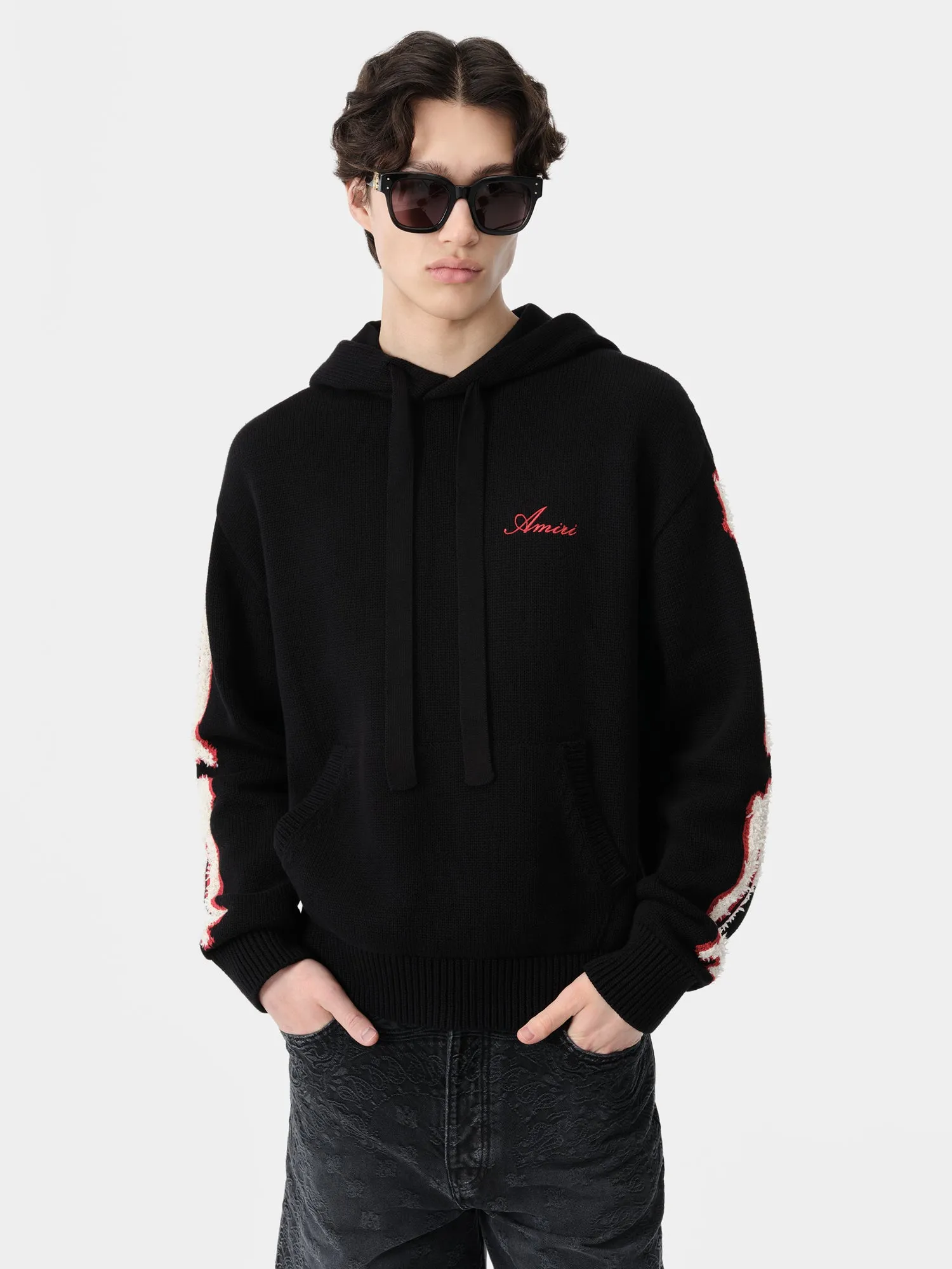 BONES HOODIE - Black sold by AMIRI product image thumbnail 2