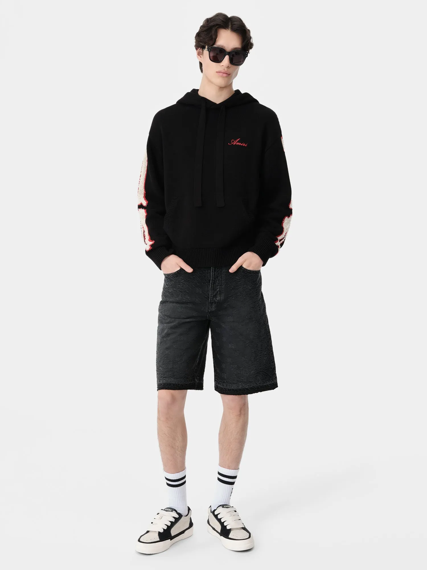 BONES HOODIE - Black sold by AMIRI
