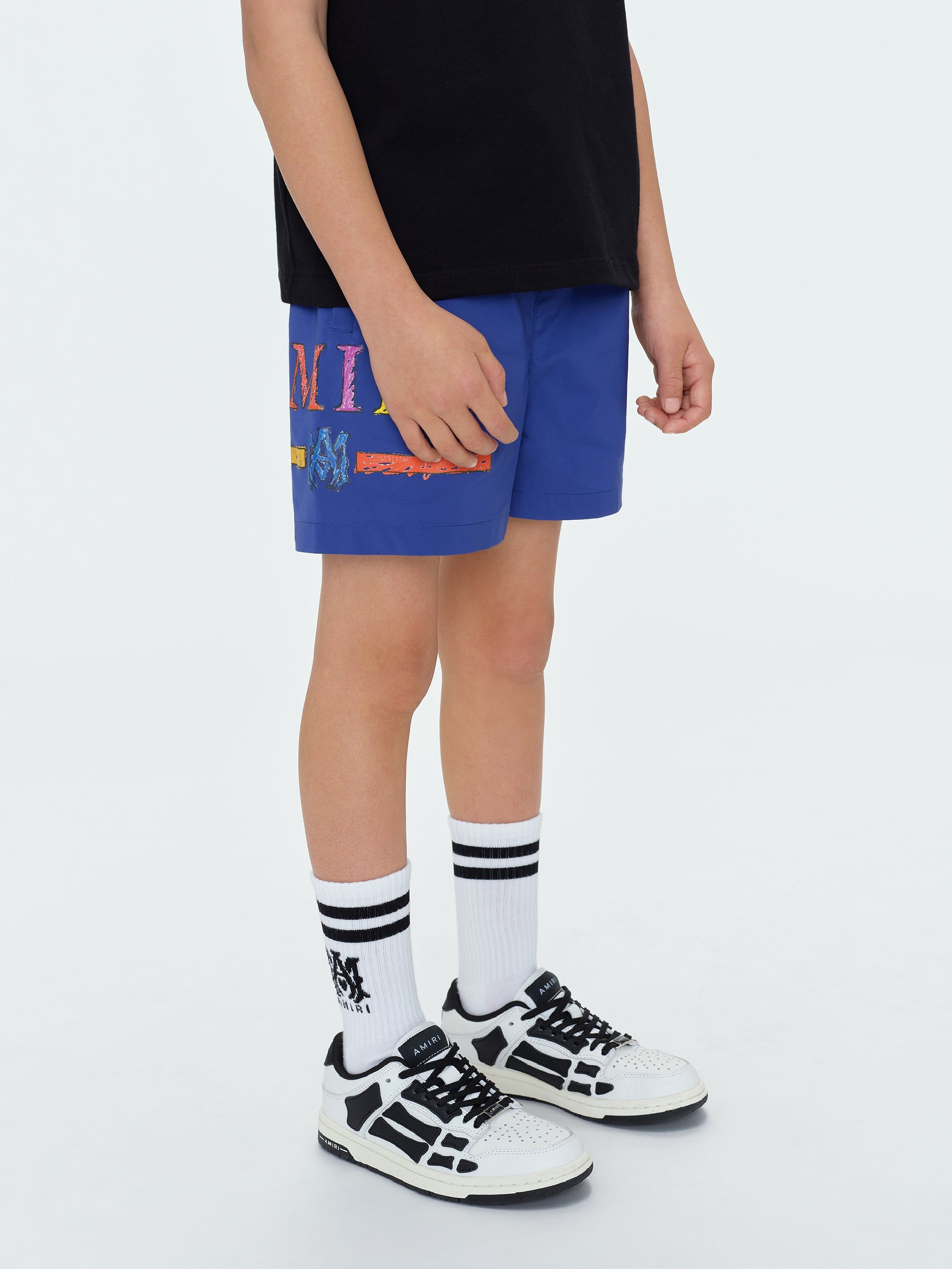 KIDS - RAINBOW MA BAR SWIM TRUNK - BLUE sold by AMIRI product image thumbnail 4