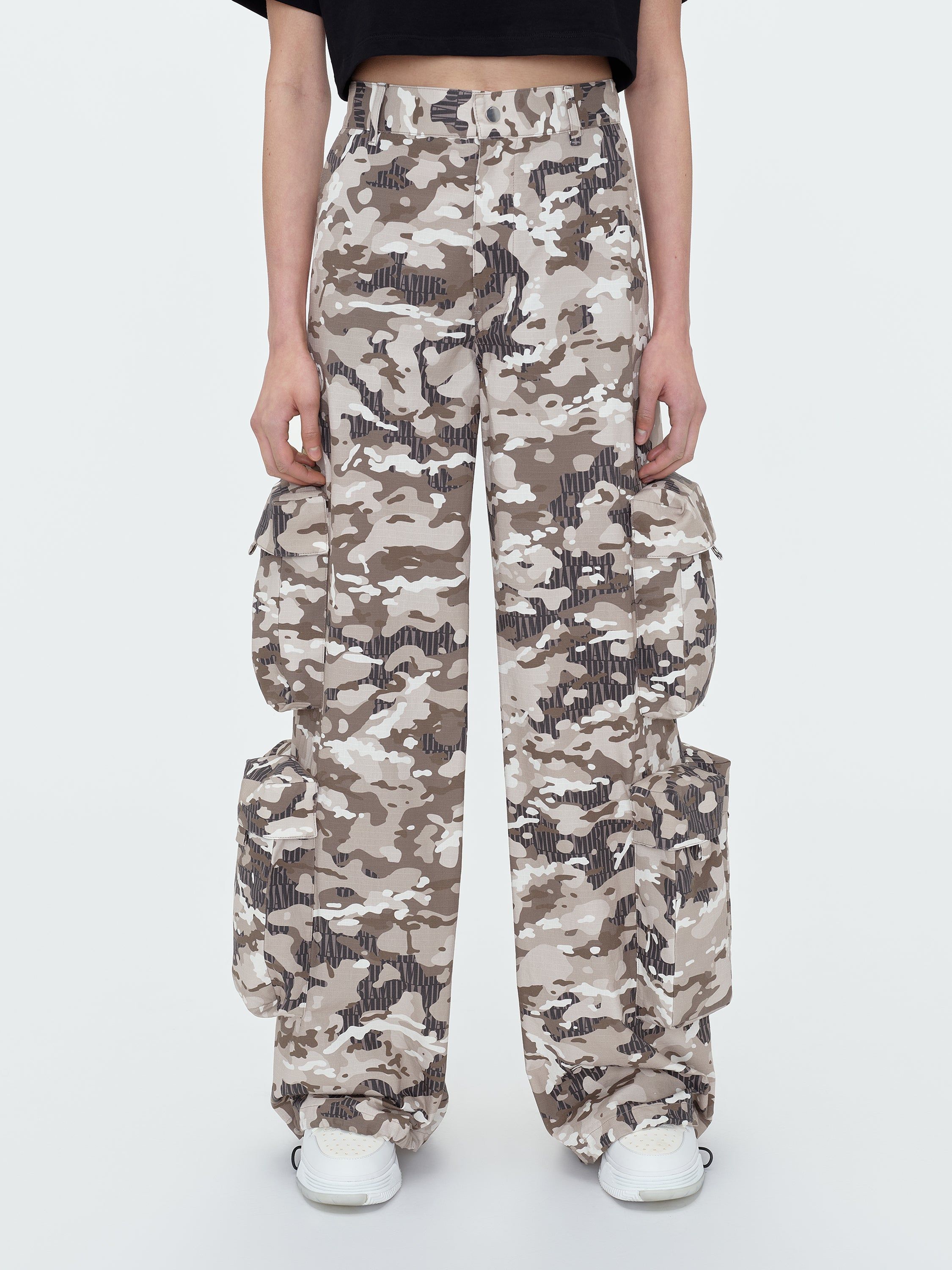 WOMEN - CAMO BAGGY CARGO TROUSER - GREEN CAMO sold by AMIRI product image thumbnail 3