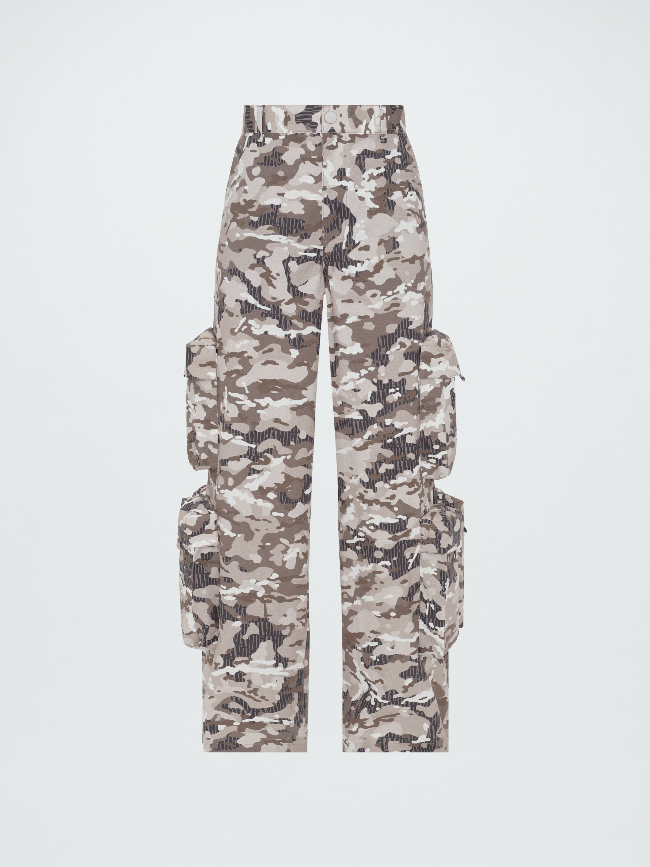 WOMEN - CAMO BAGGY CARGO TROUSER - GREEN CAMO sold by AMIRI