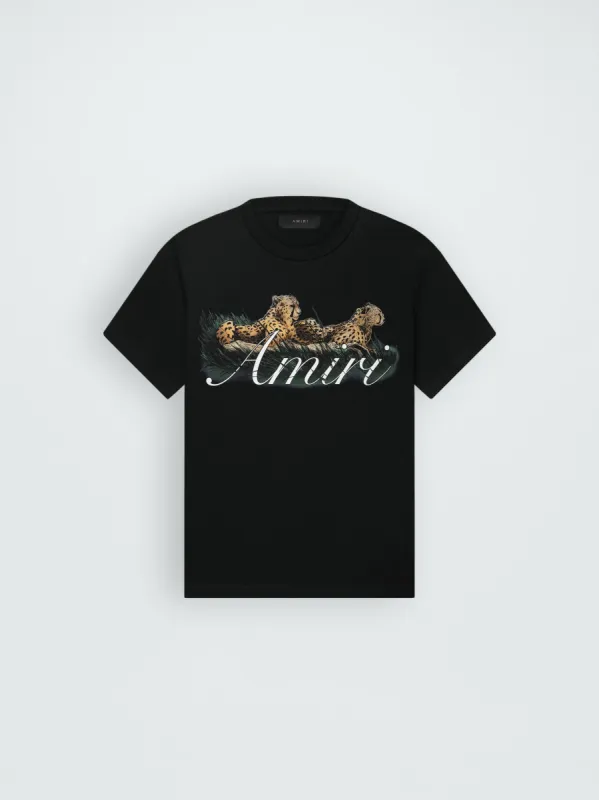 CHEETAH LOGO TEE - BLACK made by AMIRI