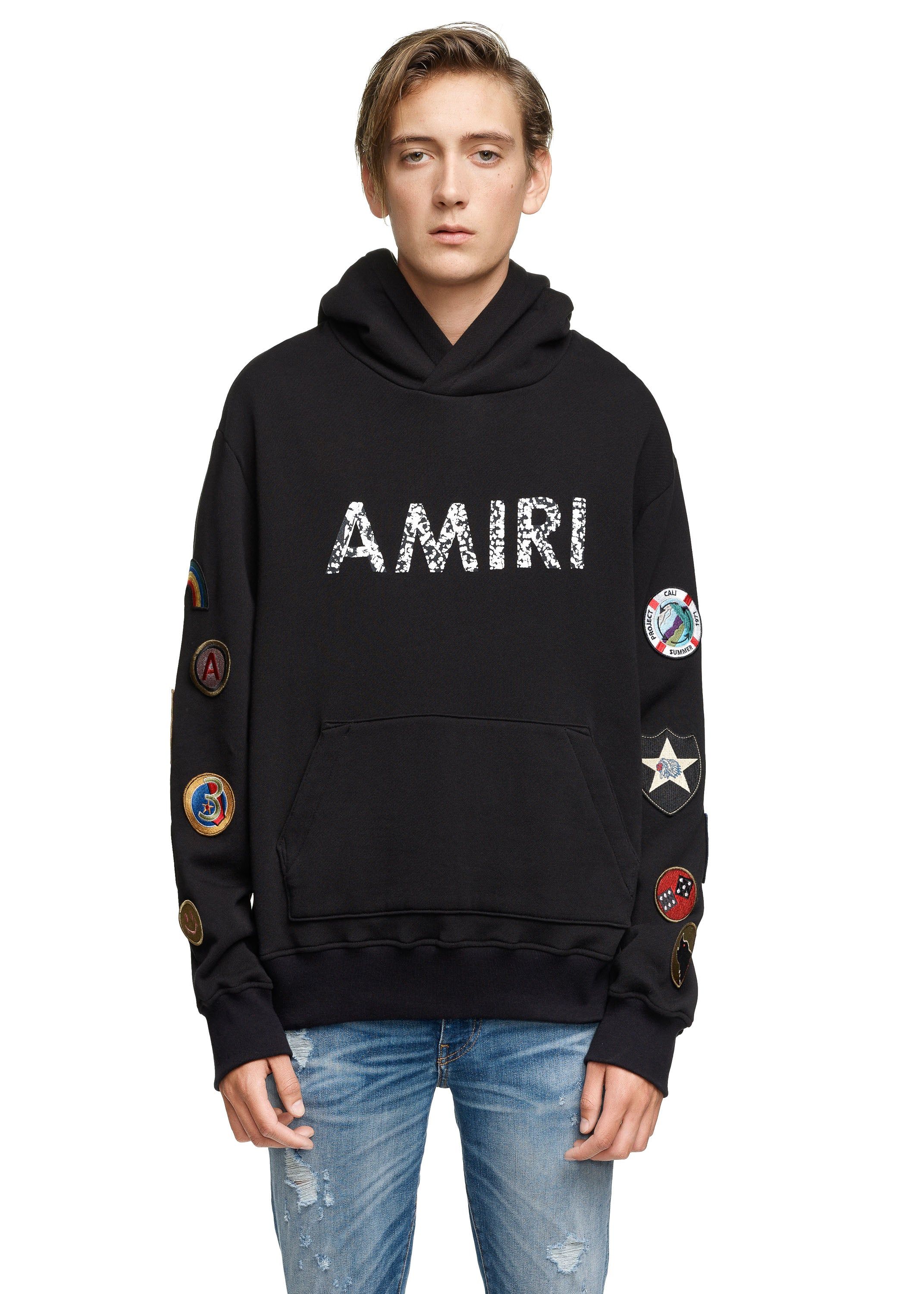 AMIRI Patch Hoodie Black/White sold by AMIRI product image thumbnail 2