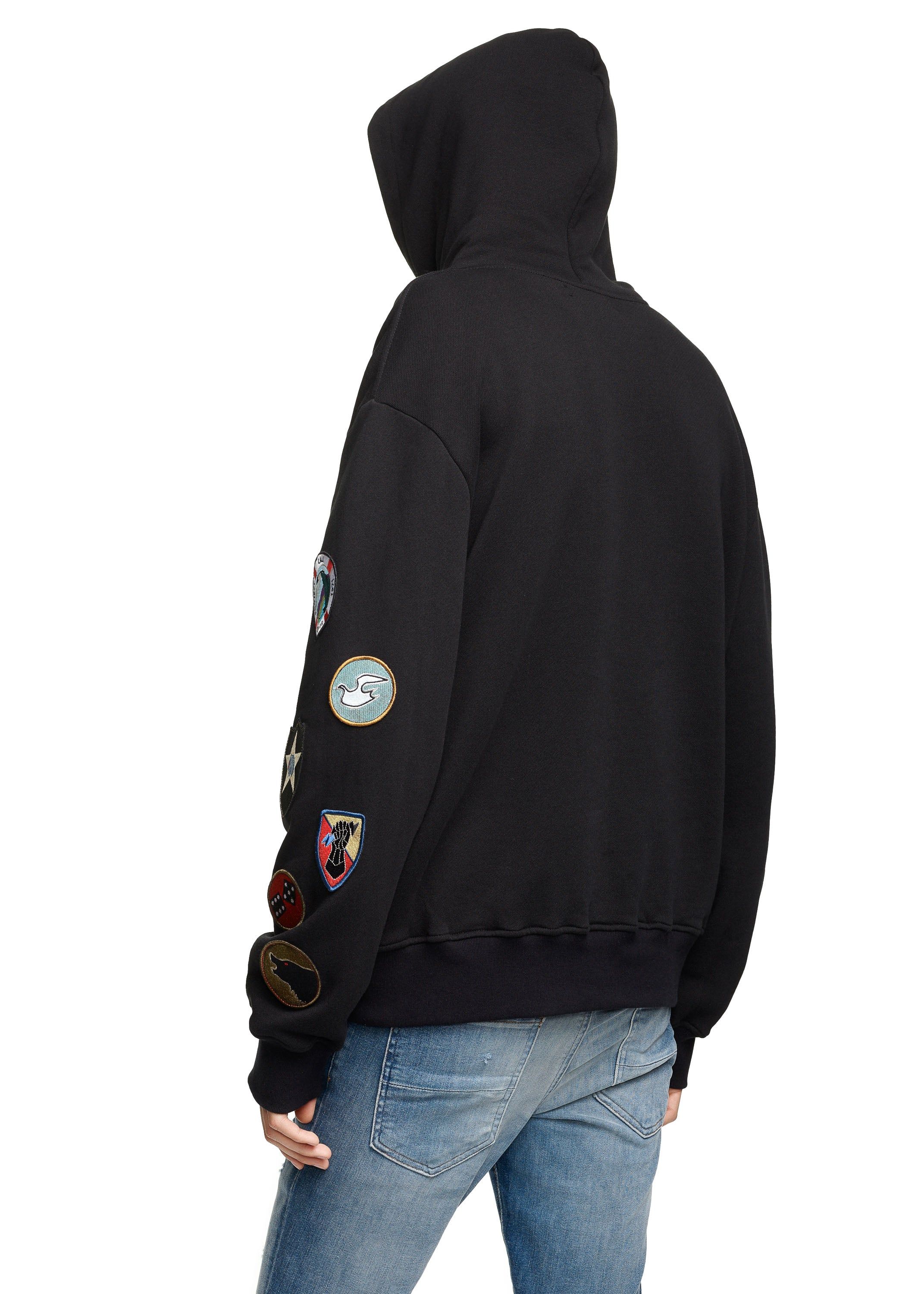 AMIRI Patch Hoodie Black/White sold by AMIRI product image thumbnail 3