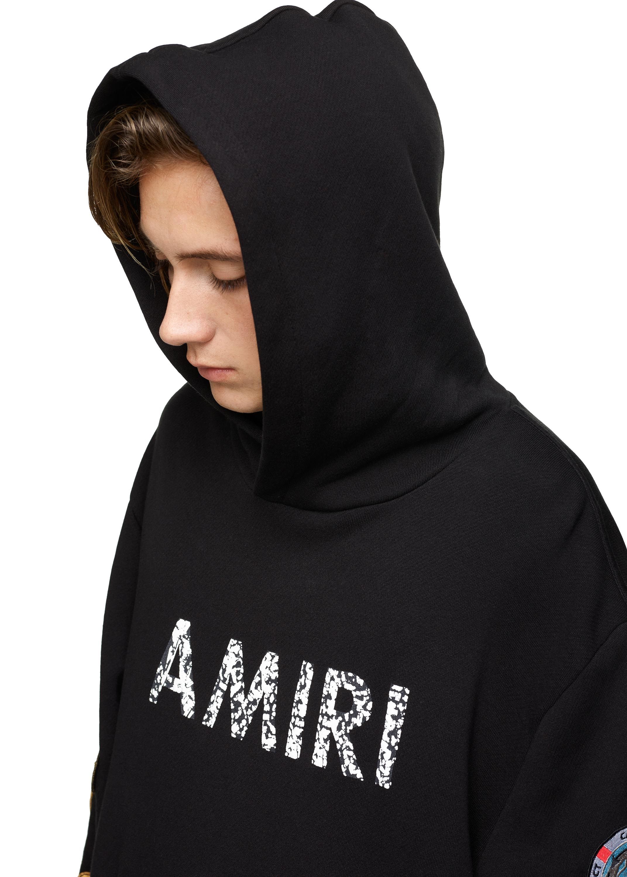 AMIRI Patch Hoodie Black/White sold by AMIRI product image thumbnail 5