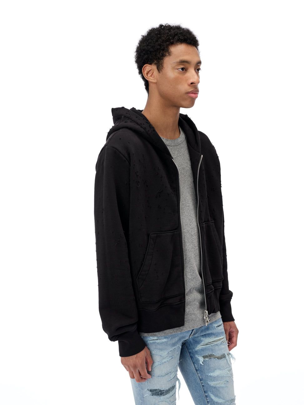 Shotgun Zip Hoodie - Black sold by AMIRI product image thumbnail 4