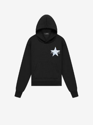 WOMEN - PAISLEY STAR HOODIE - BLACK sold by AMIRI