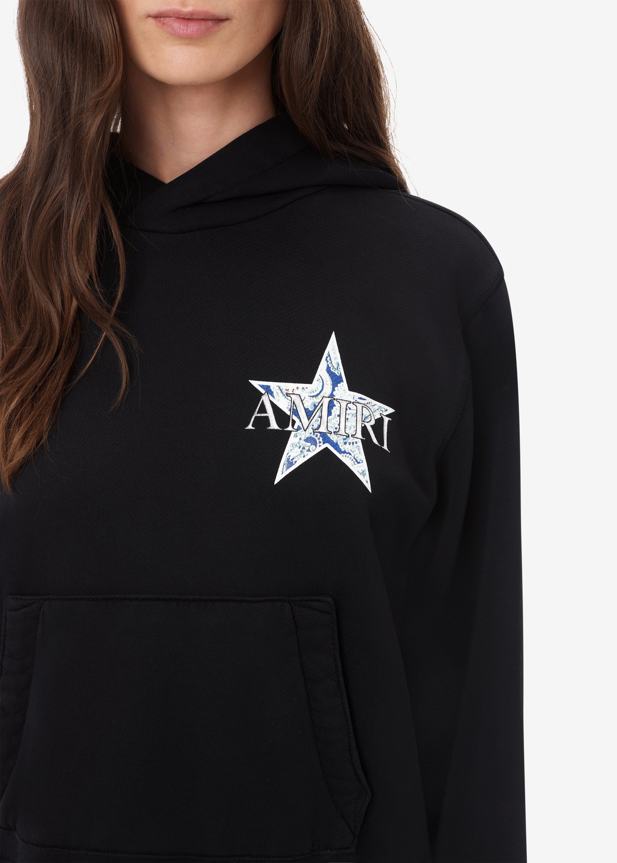 WOMEN - PAISLEY STAR HOODIE - BLACK sold by AMIRI product image thumbnail 5
