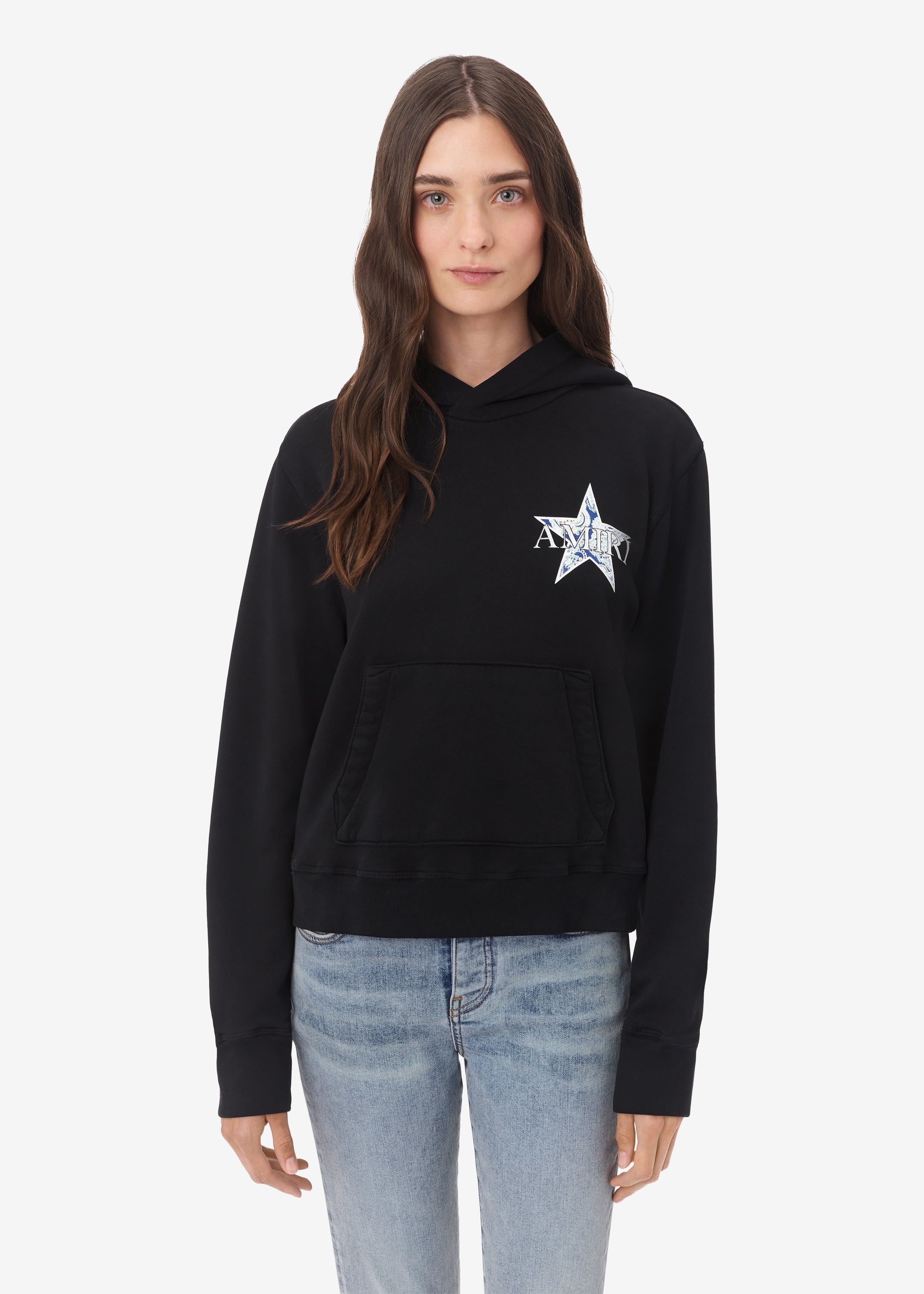 WOMEN - PAISLEY STAR HOODIE - BLACK sold by AMIRI product image thumbnail 2