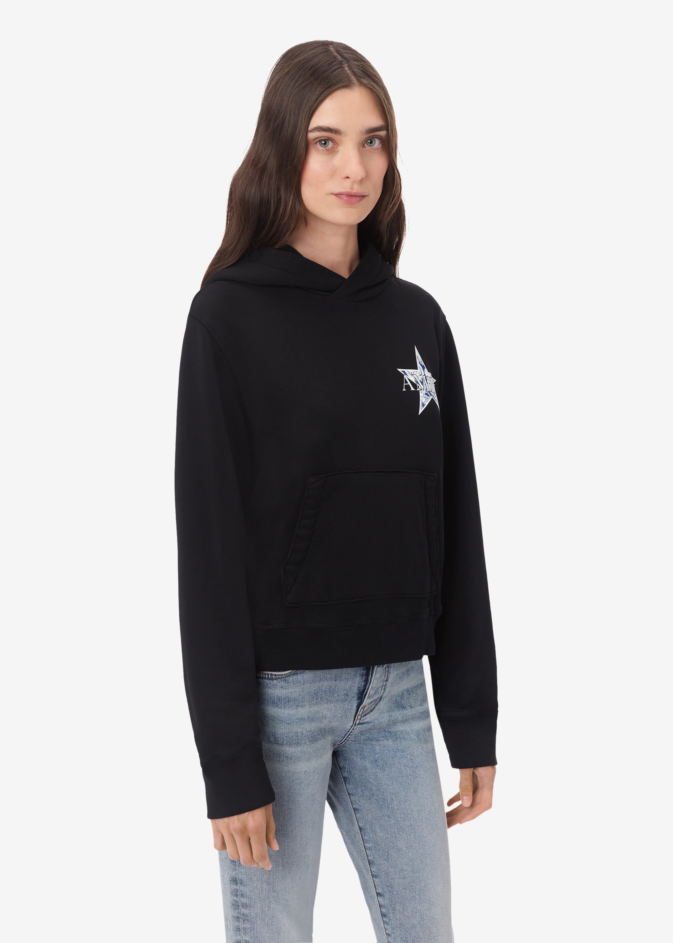 WOMEN - PAISLEY STAR HOODIE - BLACK sold by AMIRI product image thumbnail 3