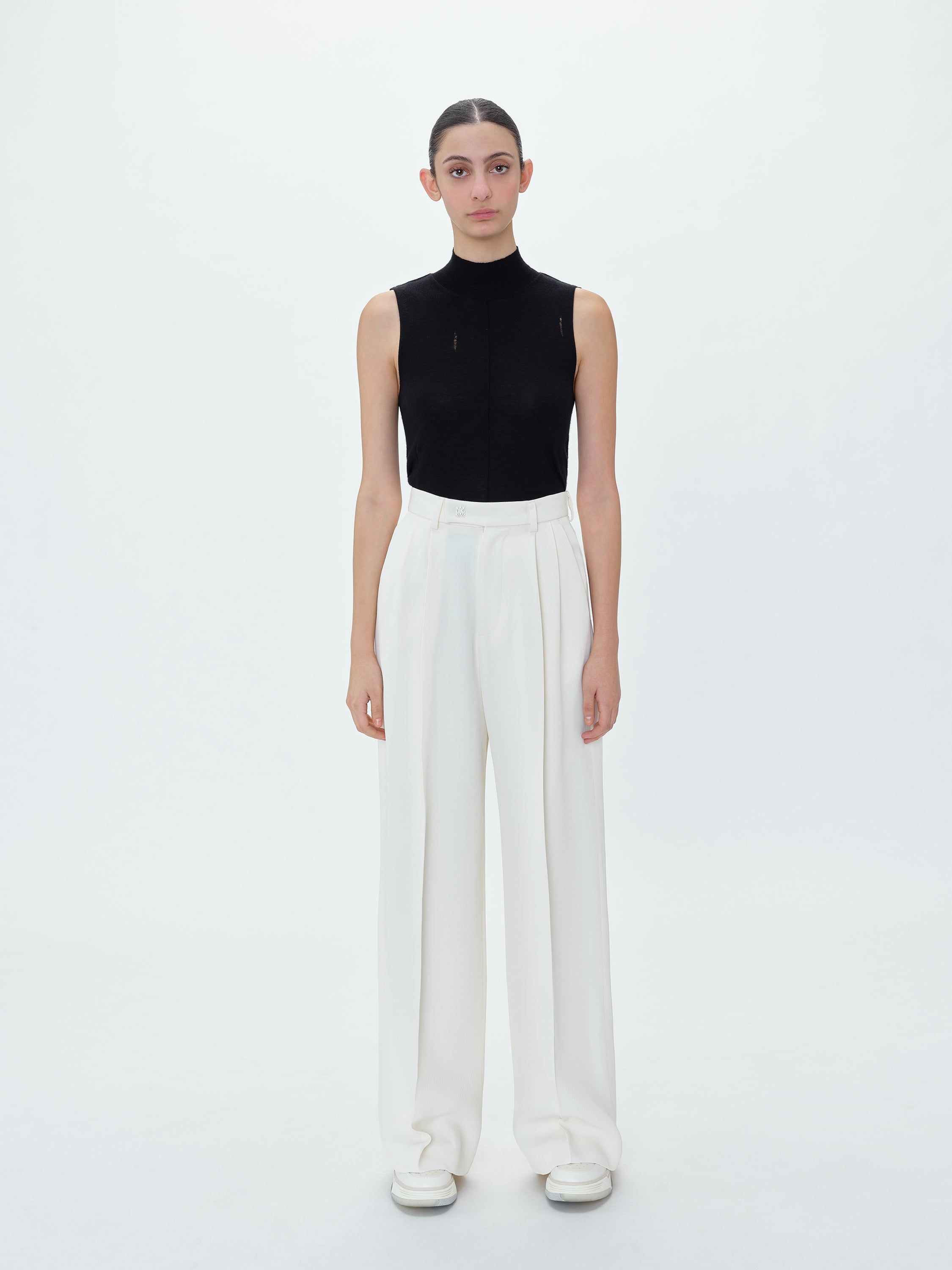 WOMEN - DOUBLE PLEATED TROUSERS - ALABASTER sold by AMIRI product image thumbnail 2