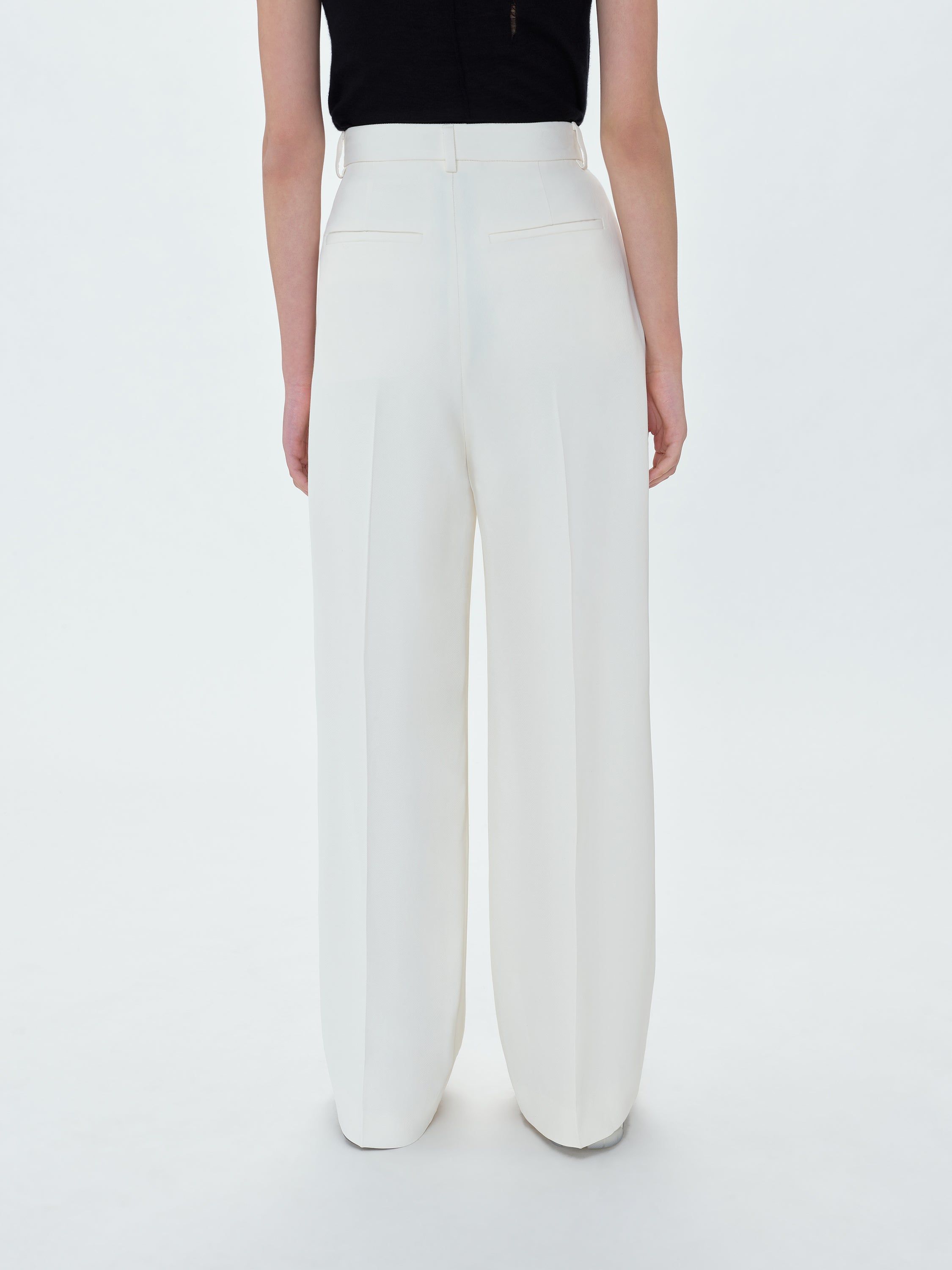 WOMEN - DOUBLE PLEATED TROUSERS - ALABASTER sold by AMIRI product image thumbnail 6