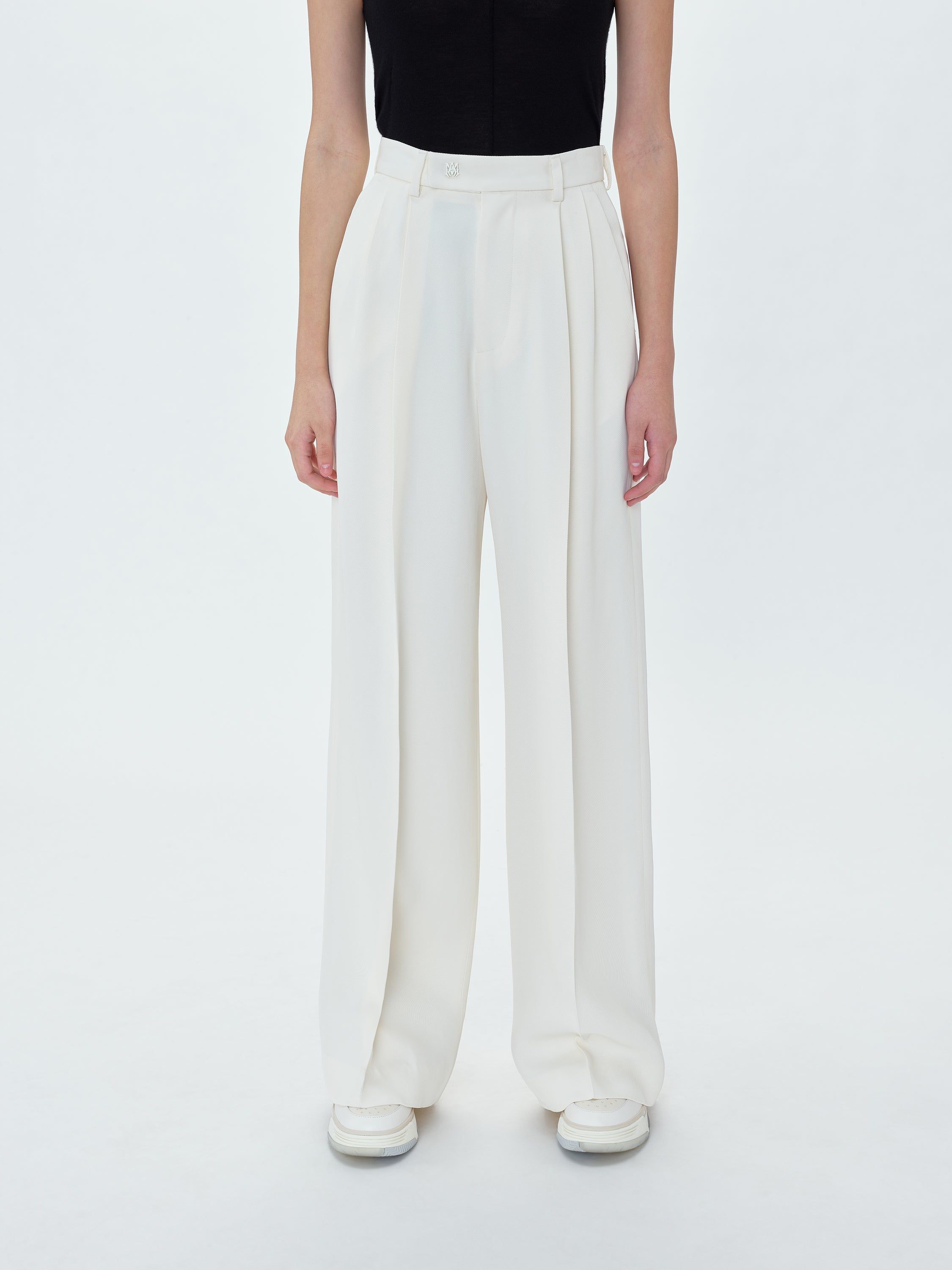 WOMEN - DOUBLE PLEATED TROUSERS - ALABASTER sold by AMIRI product image thumbnail 4