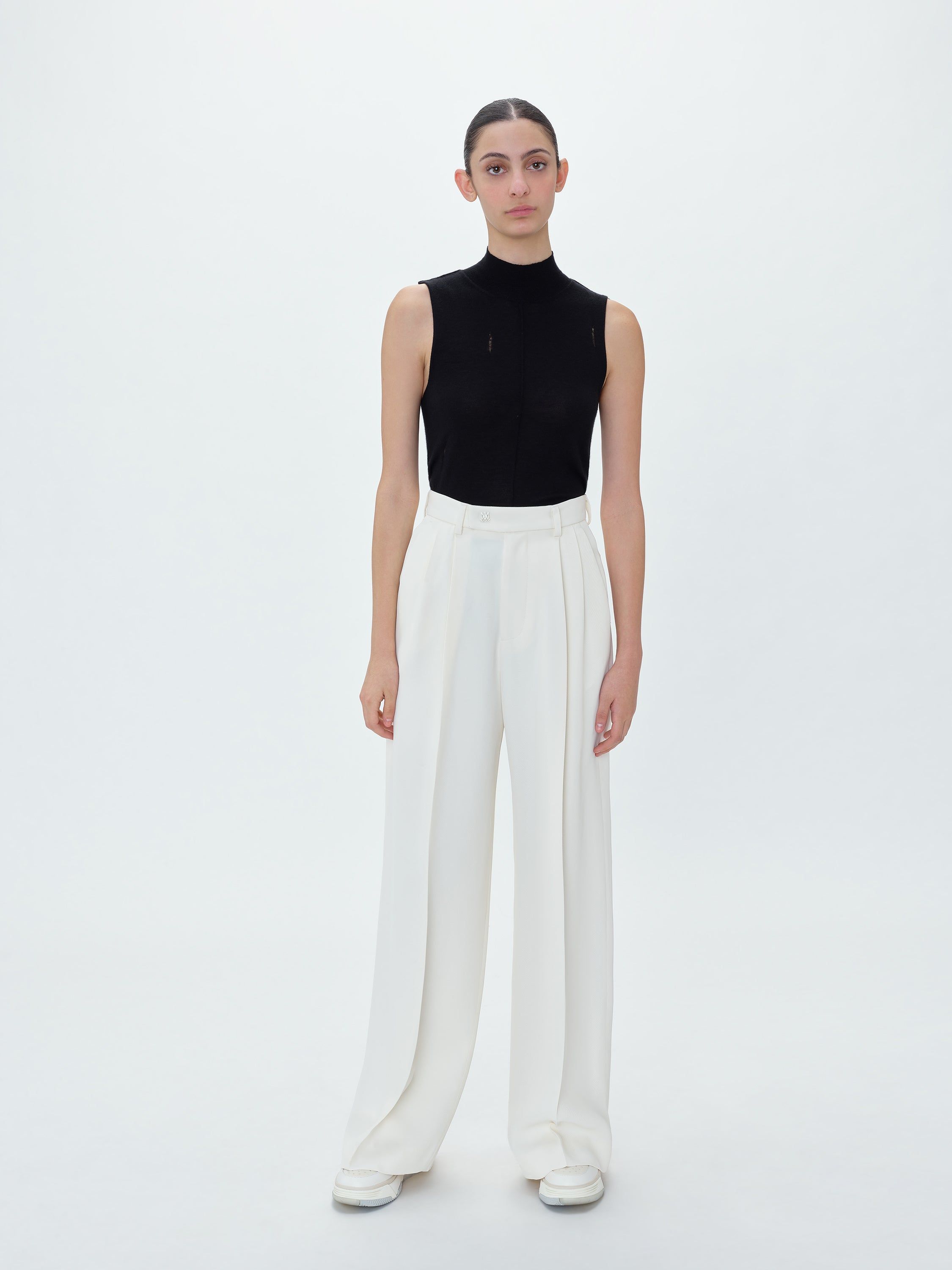 WOMEN - DOUBLE PLEATED TROUSERS - ALABASTER sold by AMIRI product image thumbnail 3