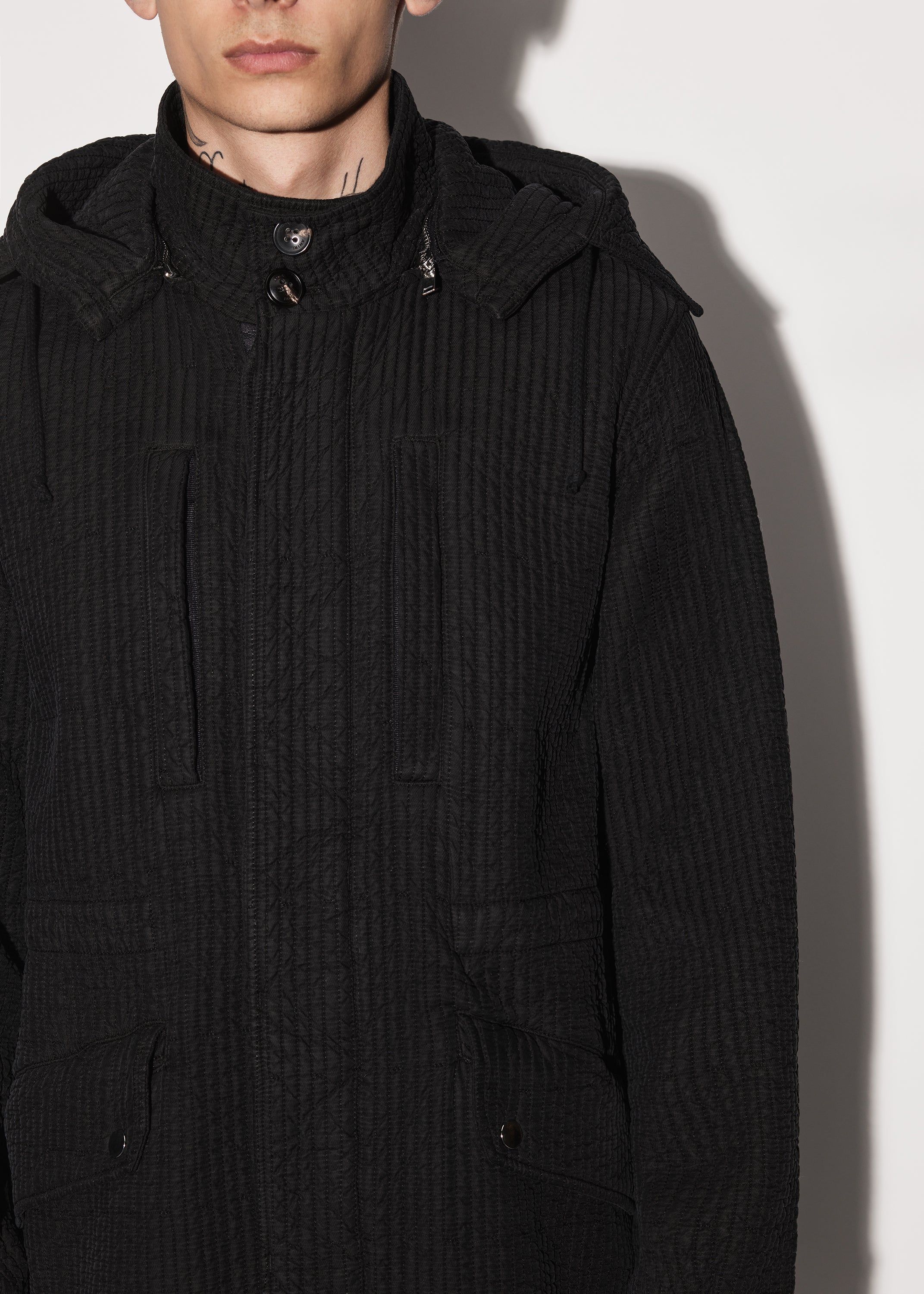 QUILTED FISHTAIL PARKA - BLACK sold by AMIRI product image thumbnail 7