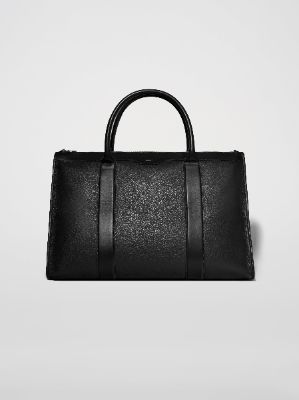 LEATHER WEEKENDER - BLACK sold by AMIRI