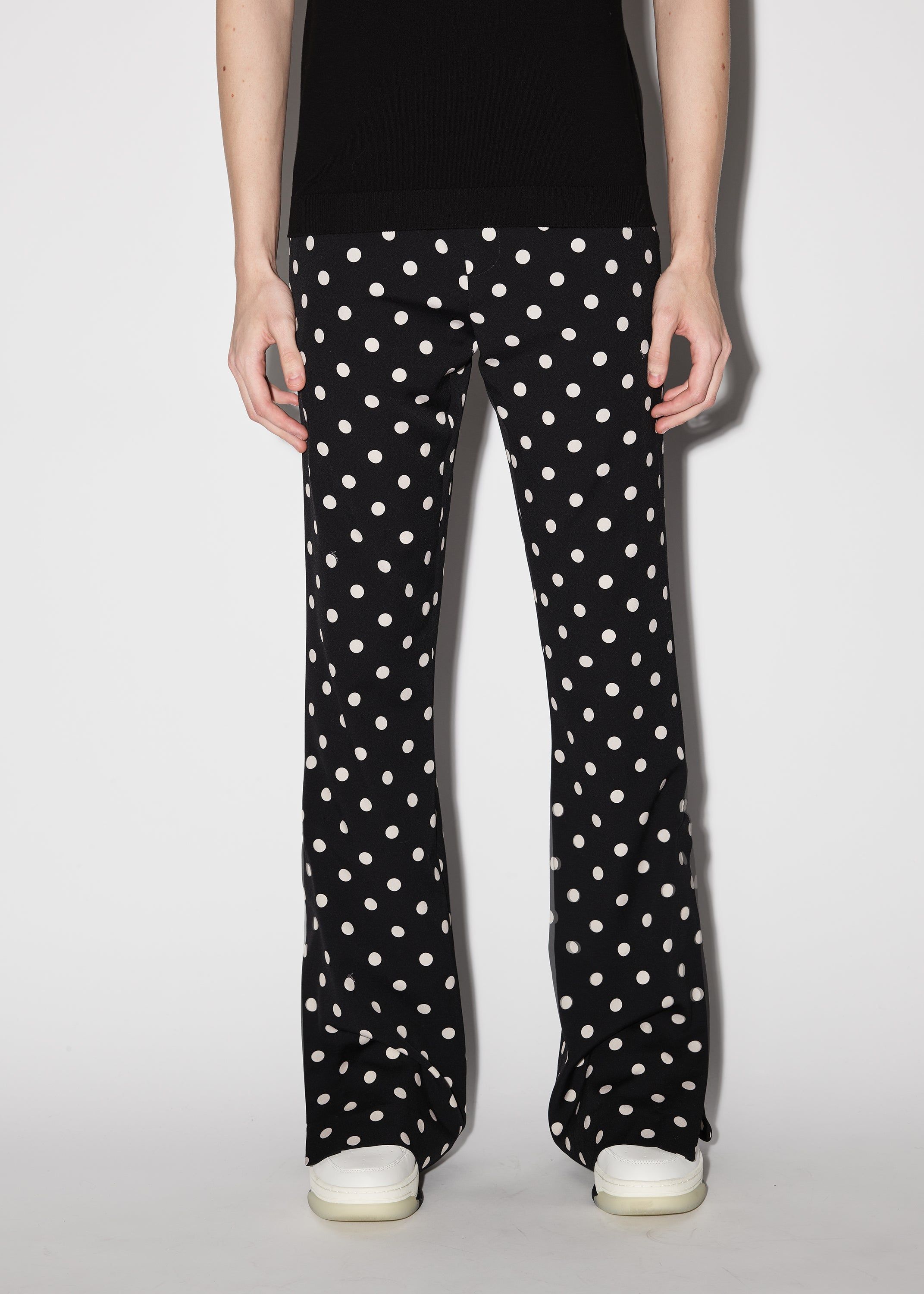 POLKA DOTS FLARE PANTS - BLACK / BIRCH sold by AMIRI product image thumbnail 2