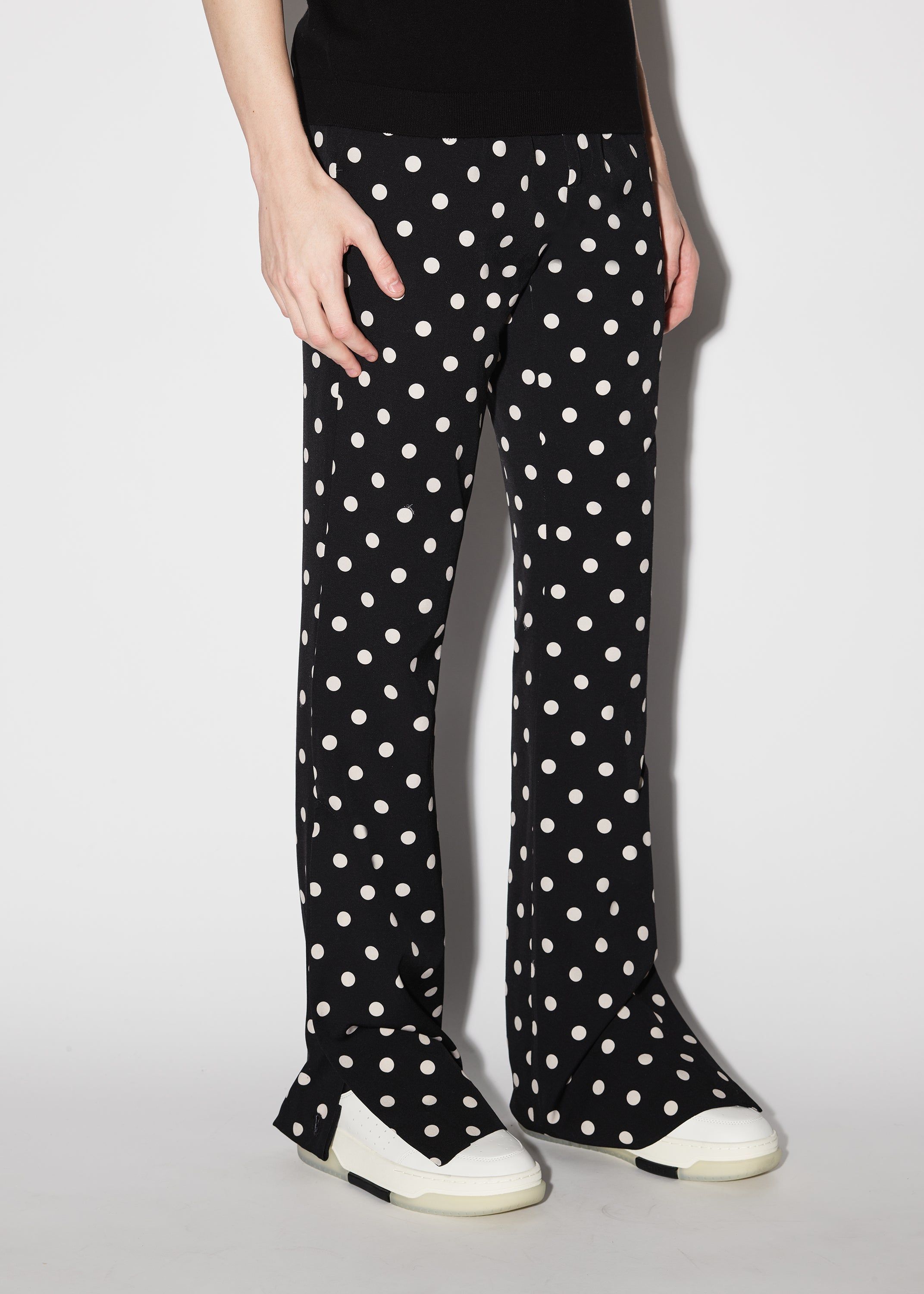 POLKA DOTS FLARE PANTS - BLACK / BIRCH sold by AMIRI product image thumbnail 3