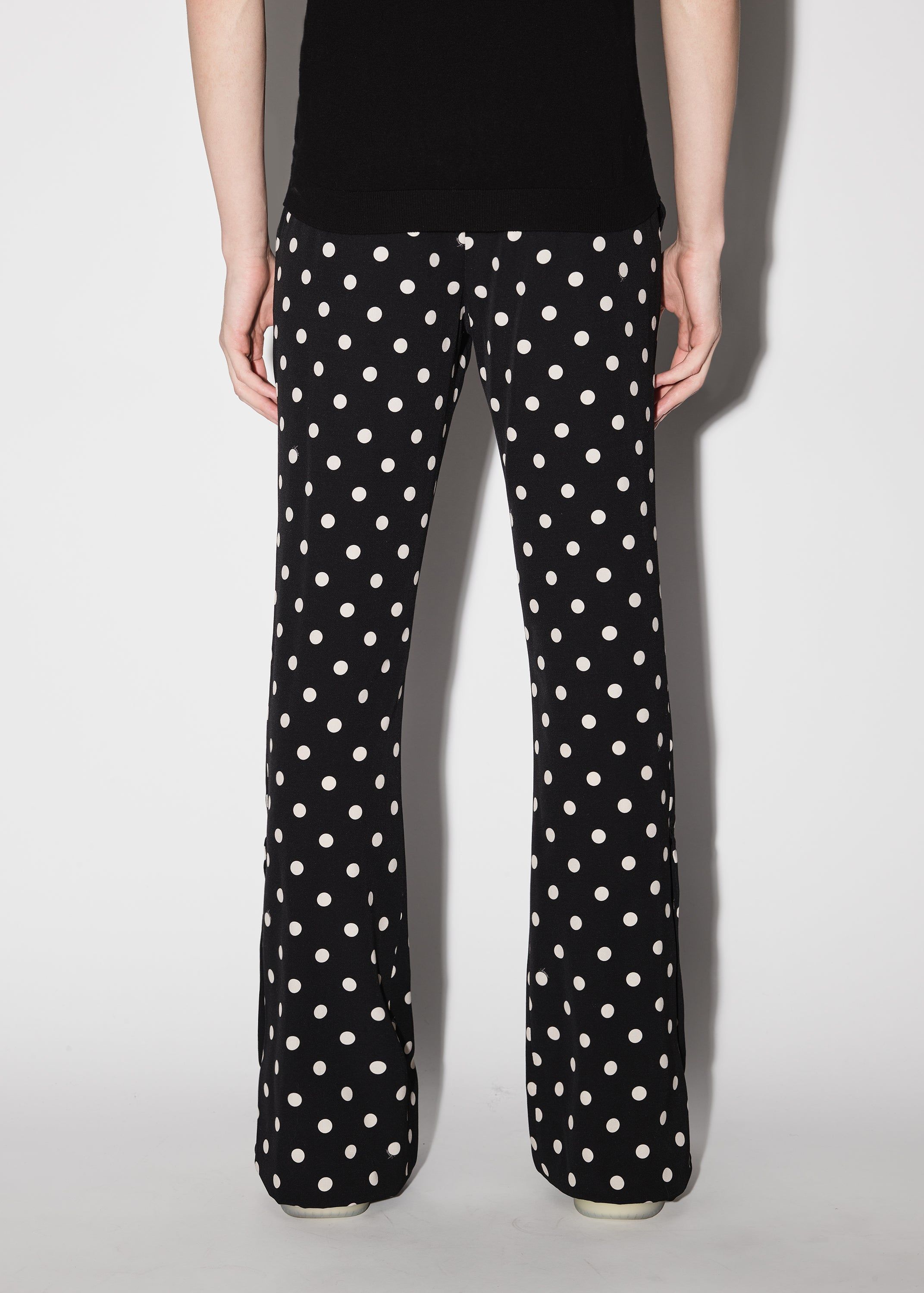 POLKA DOTS FLARE PANTS - BLACK / BIRCH sold by AMIRI product image thumbnail 4