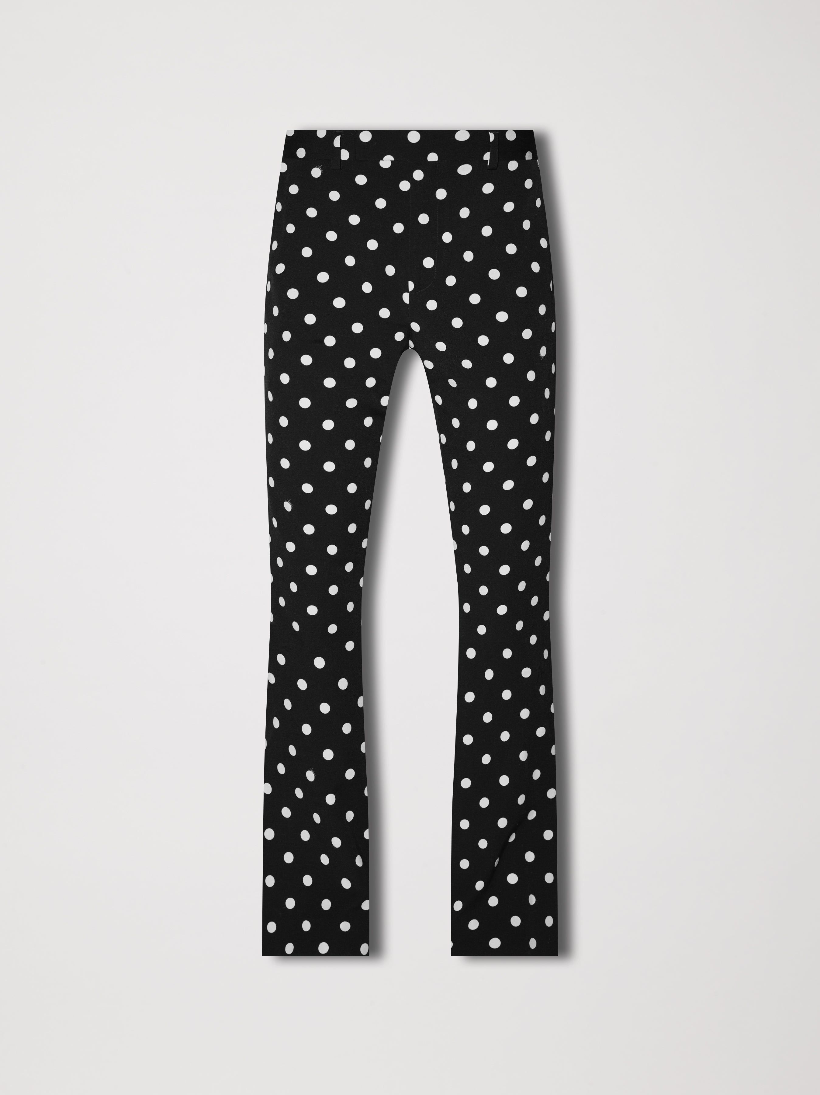 POLKA DOTS FLARE PANTS - BLACK / BIRCH sold by AMIRI