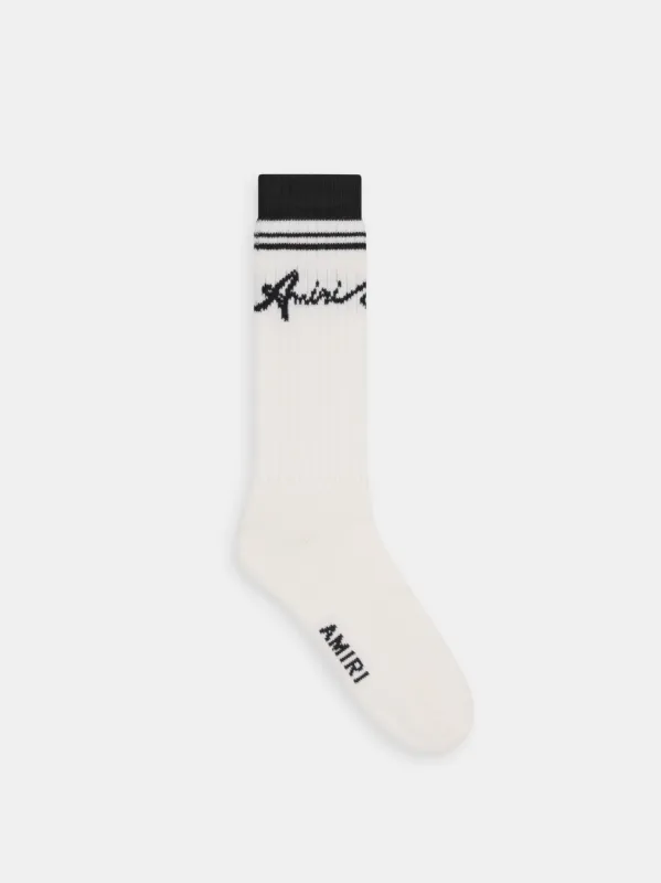 AMIRI WAVE SOCKS - Black made by AMIRI