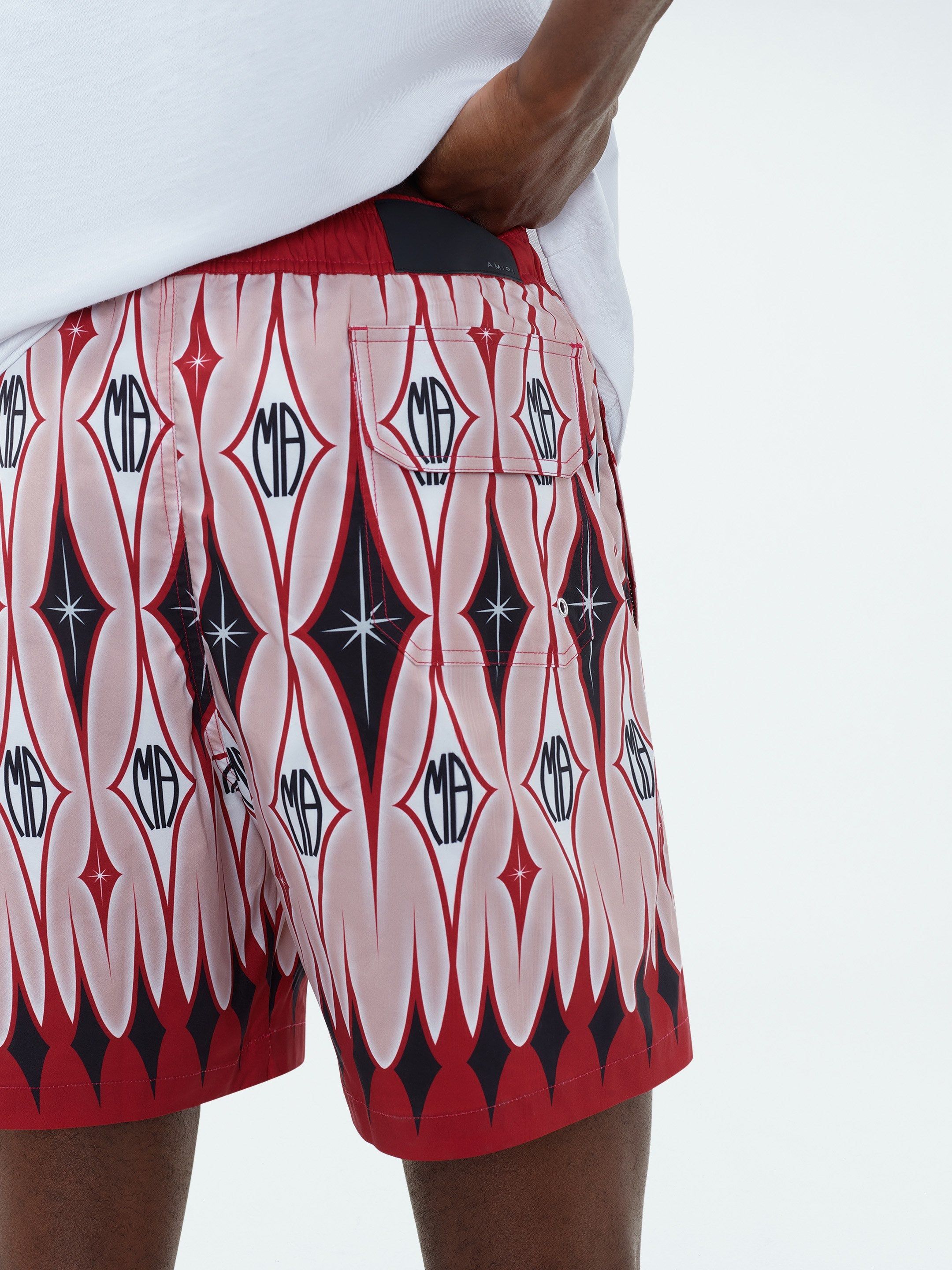 ARGYLE SWIM TRUNK - RED sold by AMIRI product image thumbnail 8
