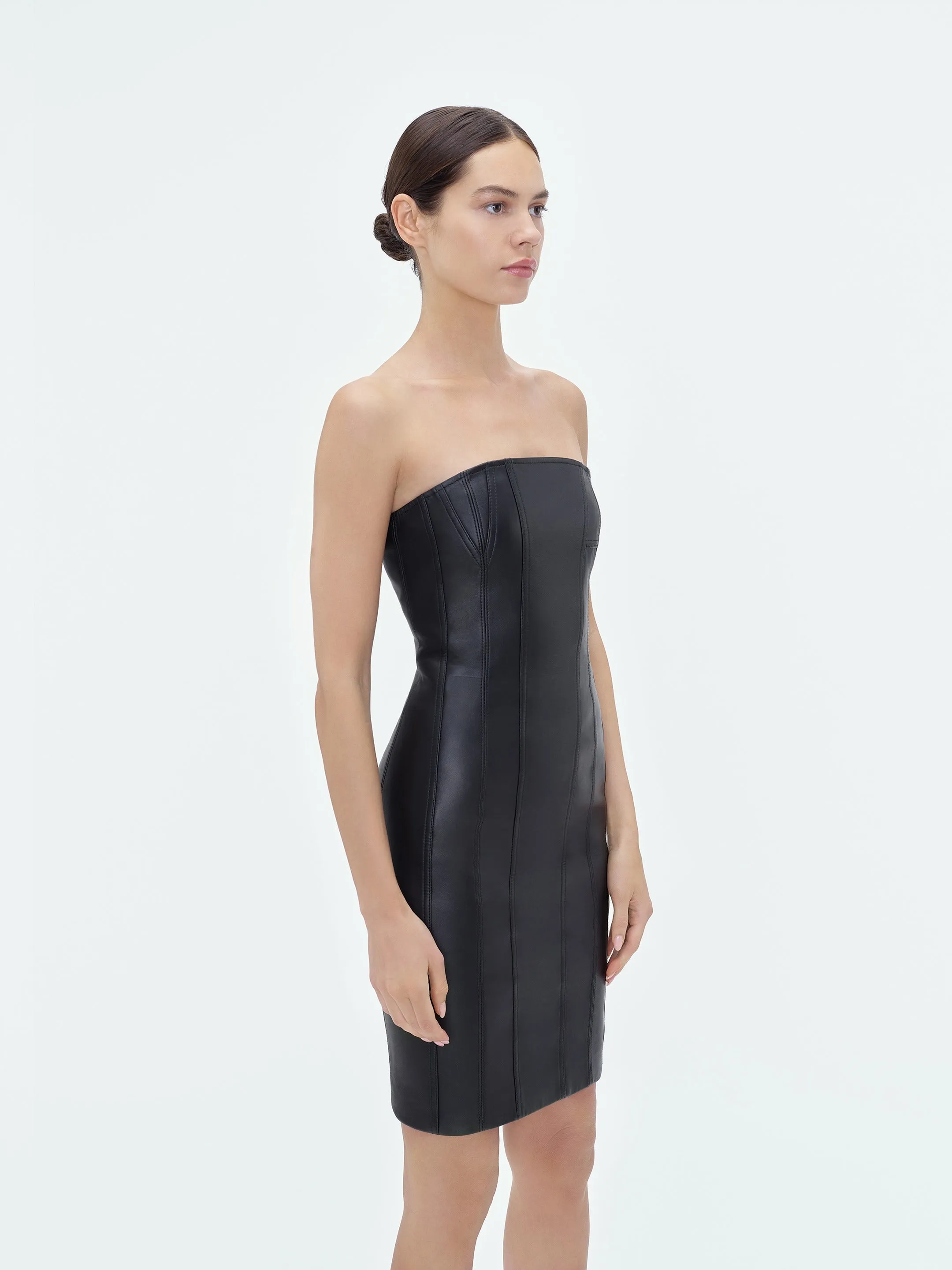 WOMEN - MA BUSTIER MINI DRESS - Black sold by AMIRI product image thumbnail 4