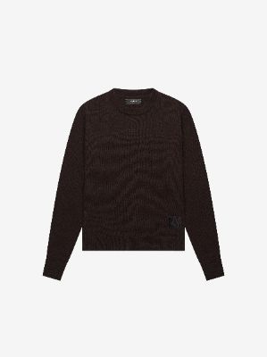 CLASSIC CREWNECK - DARK BROWN sold by AMIRI