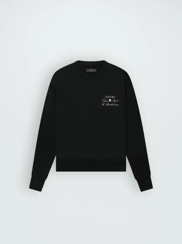 EDEN ROCK X AMIRI CREW - BLACK made by AMIRI