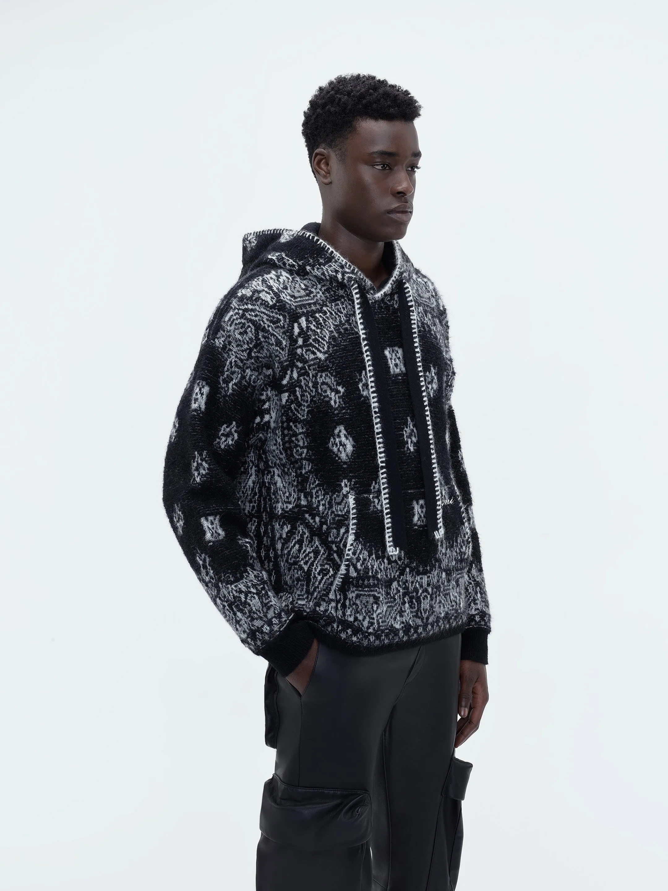 BANDANA HOODIE - Black sold by AMIRI product image thumbnail 4